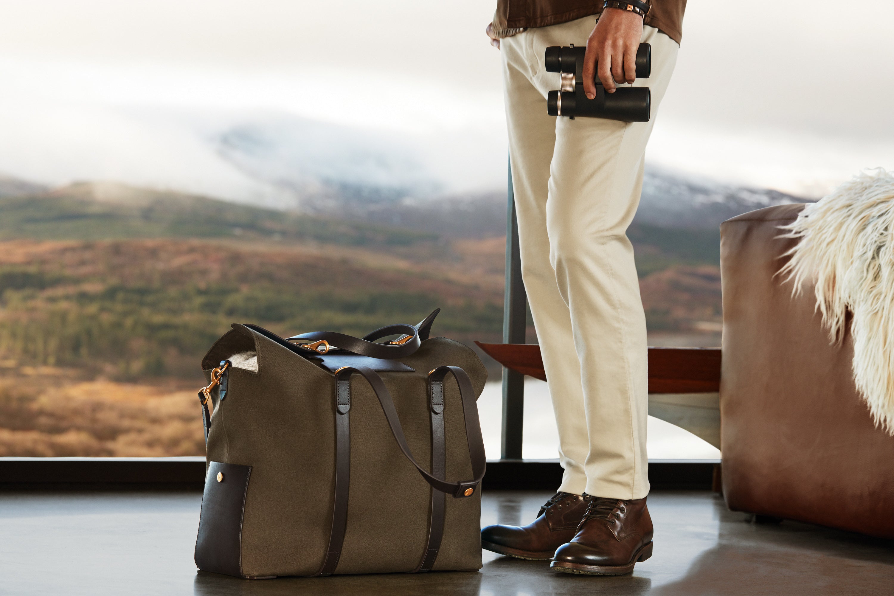 Z.B - Mega Tote - khaki/black