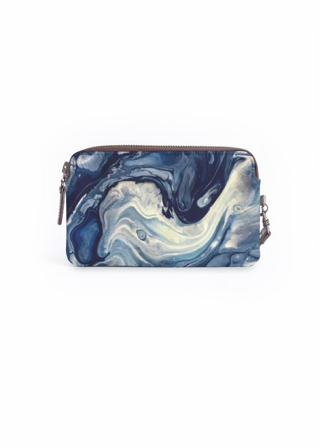 Z.B - Navy marble clutch