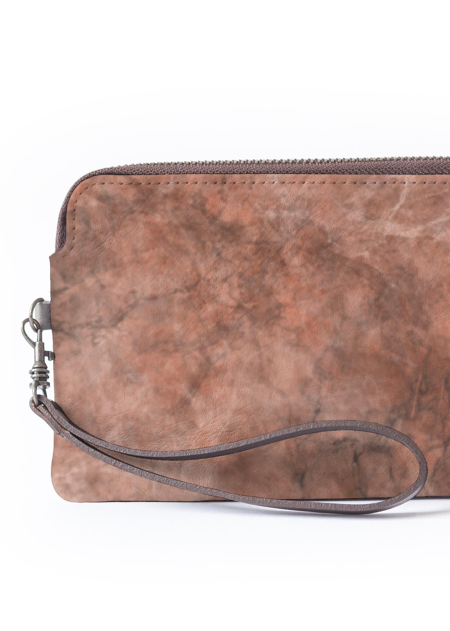 Z.B - Peach Marble Clutch