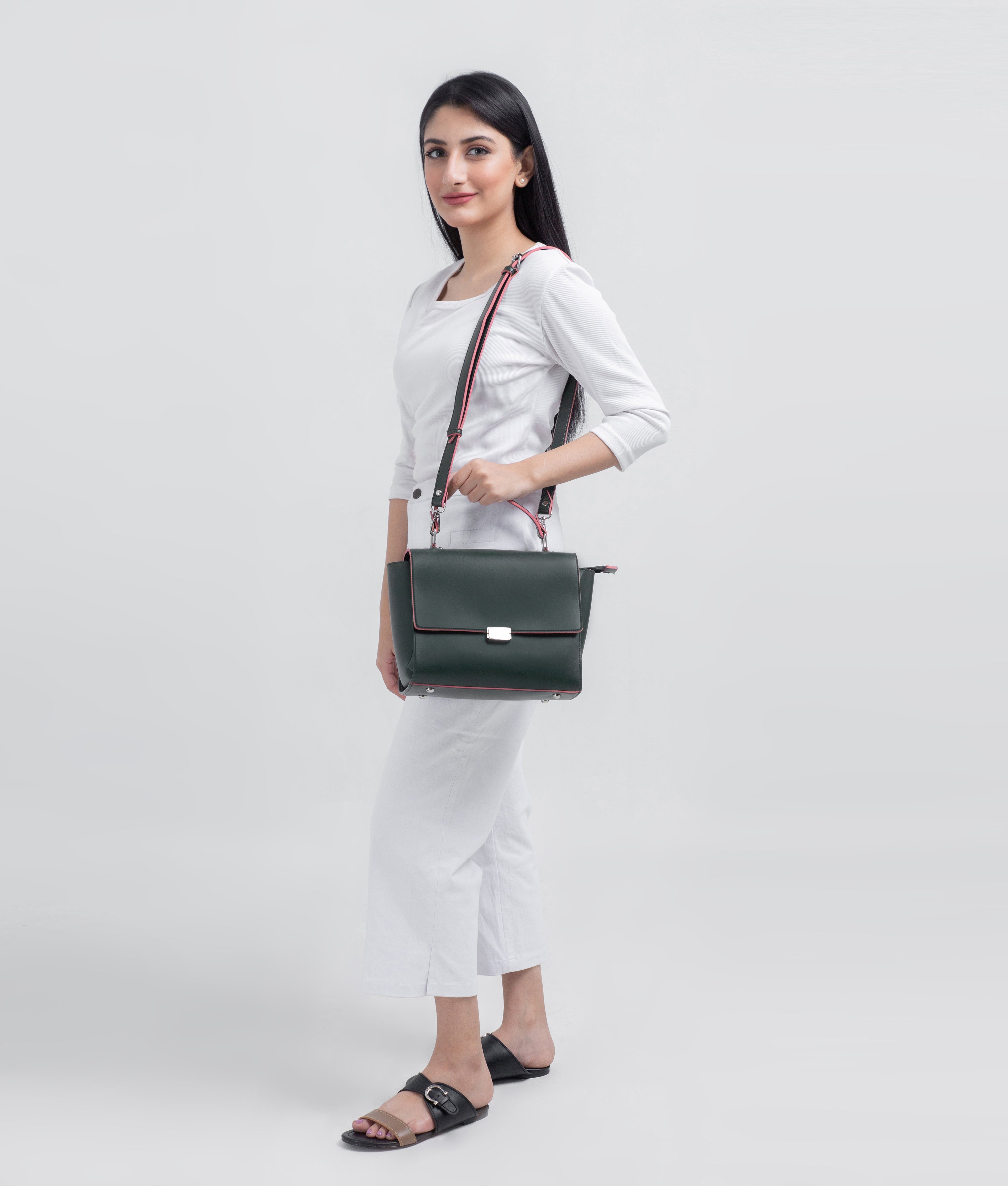 Z.B - Army green mini messenger bag