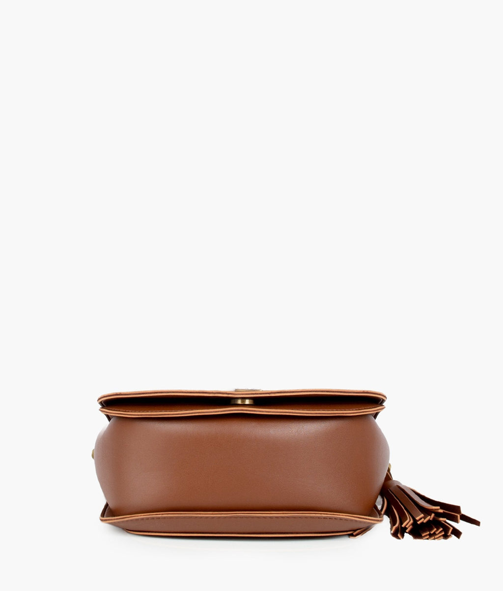 Z.B - Brown foldover saddle bag