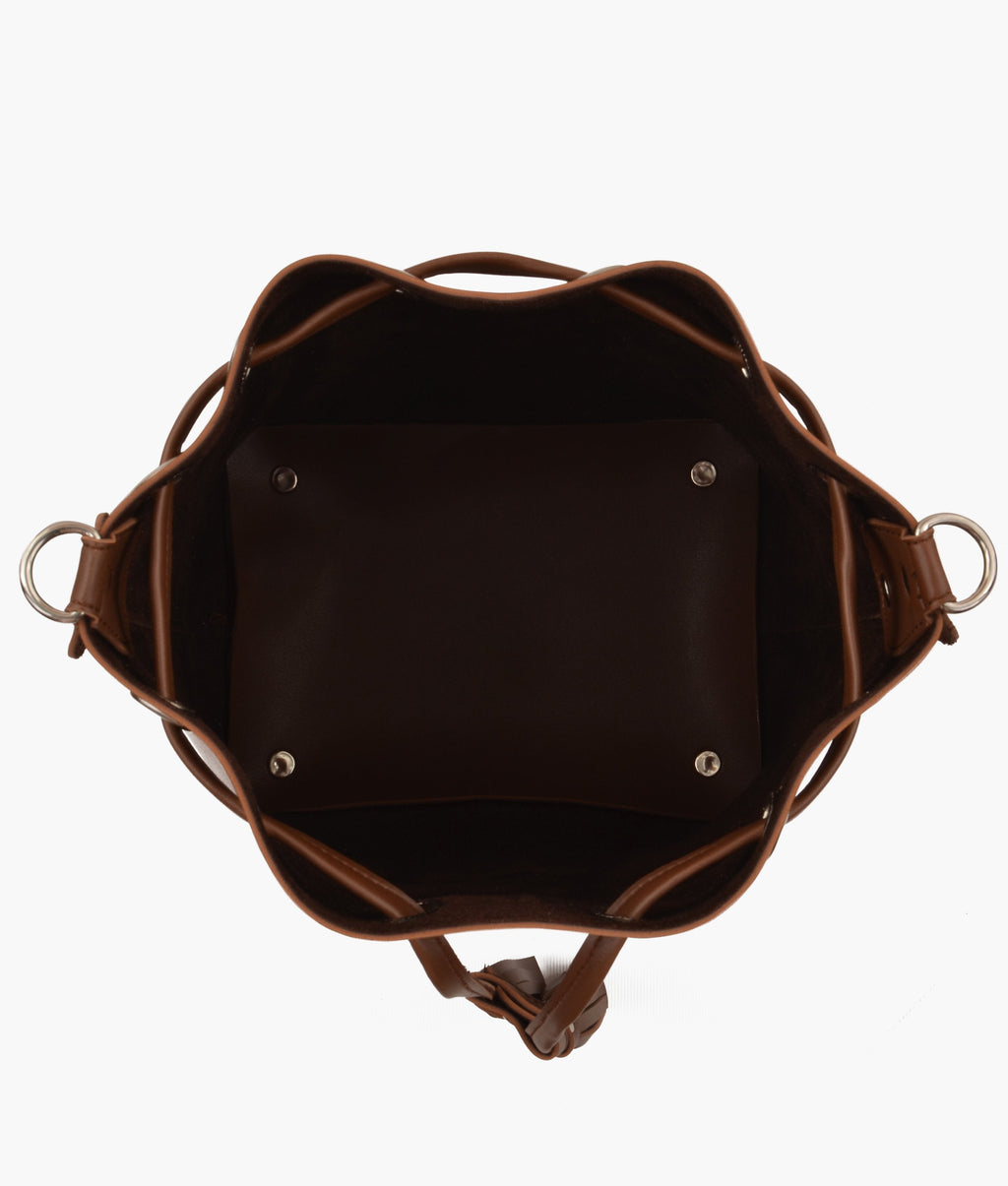 Z.B - Horse brown bucket bag