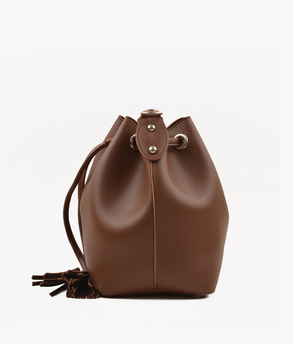 Z.B - Horse brown bucket bag