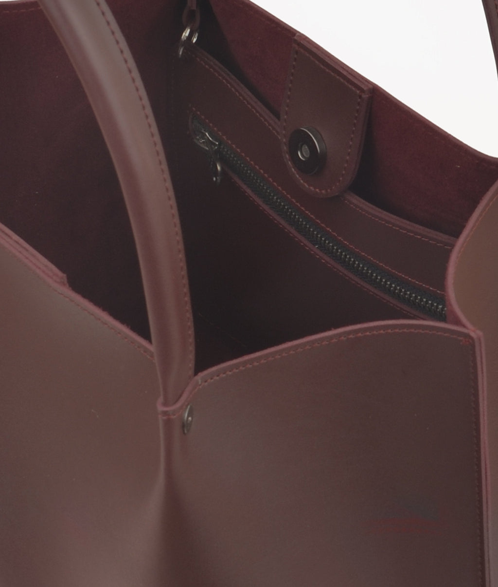 Z.B - Burgundy tote bag