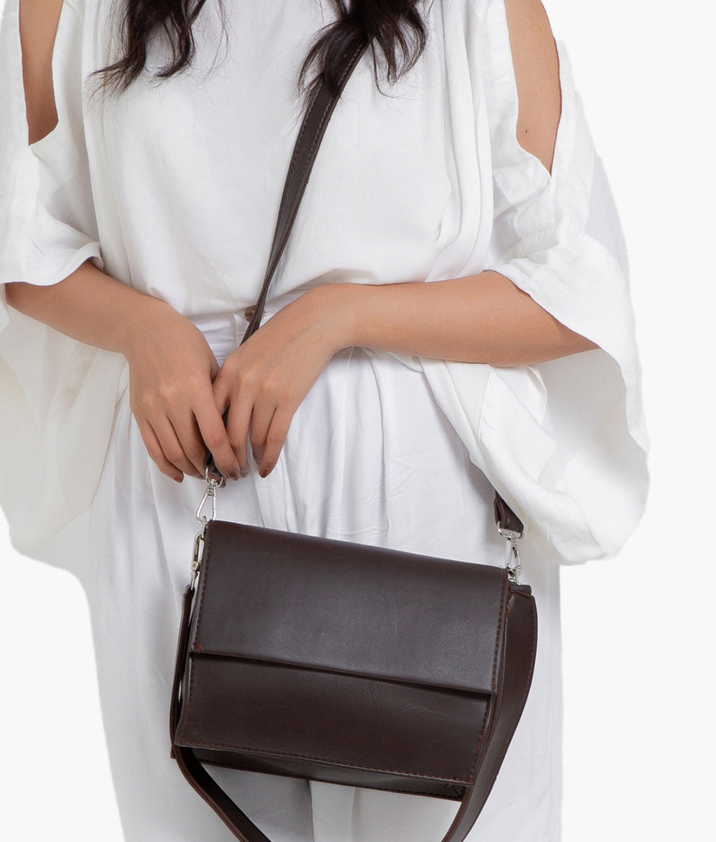 Z.B - Dark brown mini cross-body bag