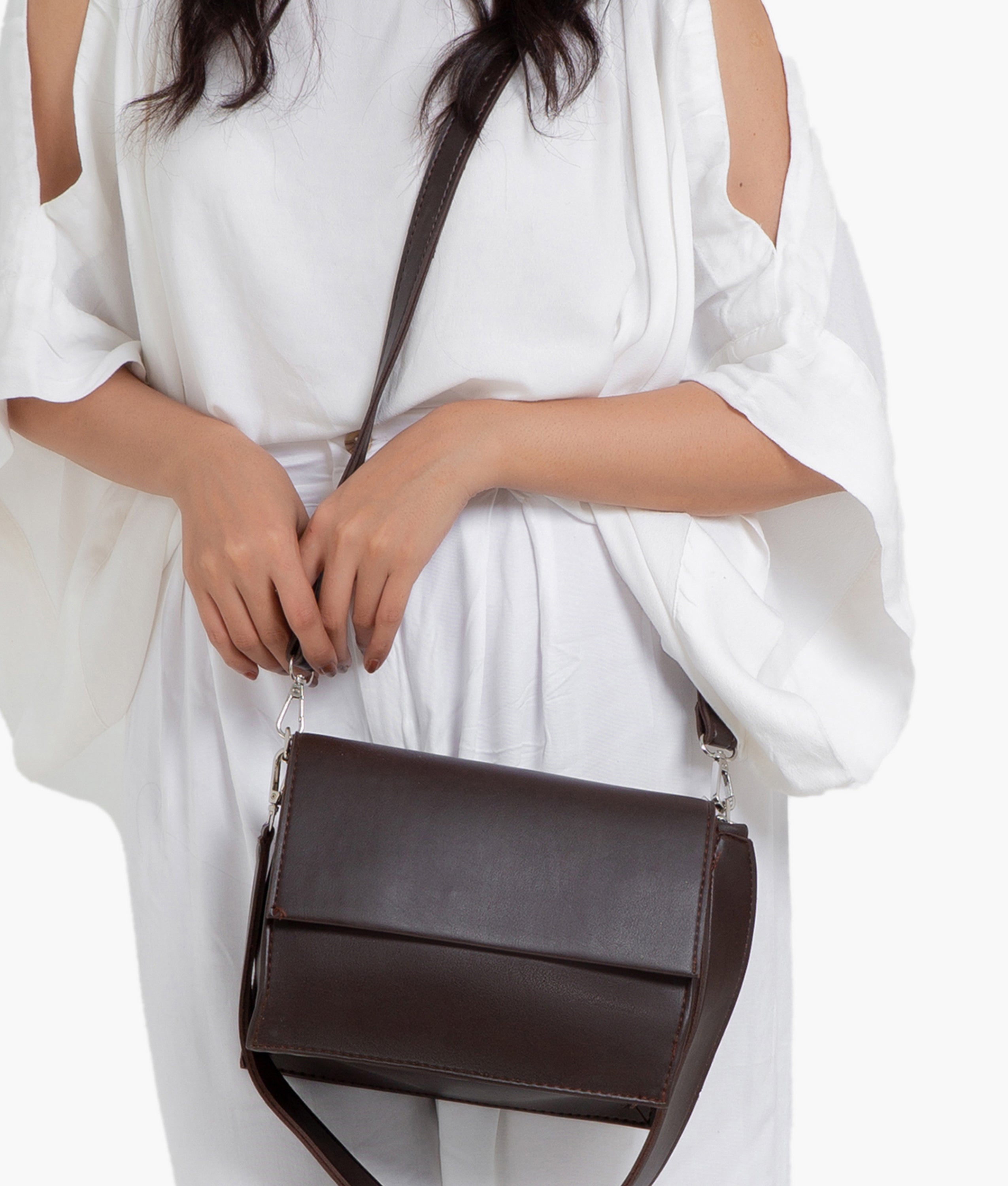 Z.B - Dark brown mini cross-body bag