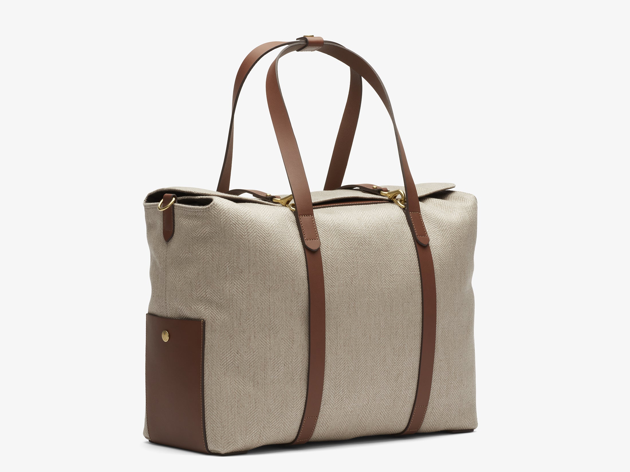 Z.B - Mega Tote - Grand Herringbone/Cuoio