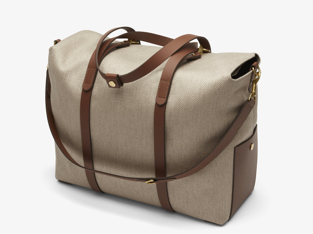 Z.B - Mega Tote - Grand Herringbone/Cuoio