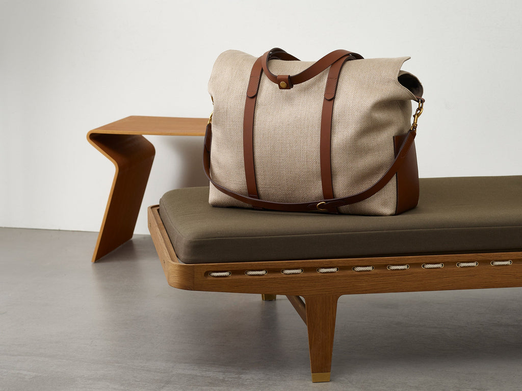 Z.B - Mega Tote - Grand Herringbone/Cuoio