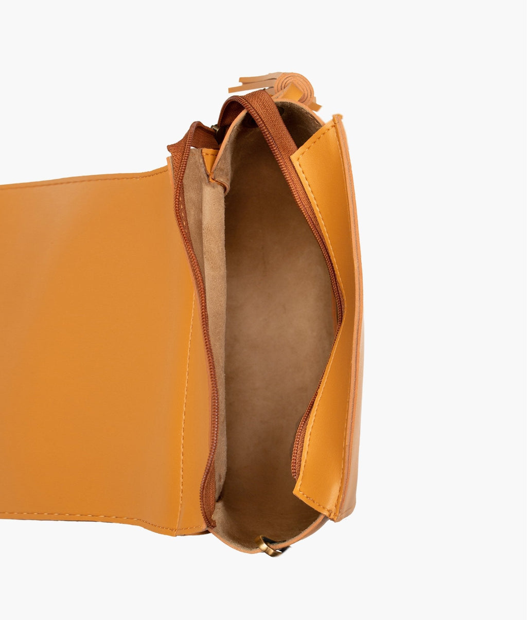 Z.B - Mustard foldover saddle bag