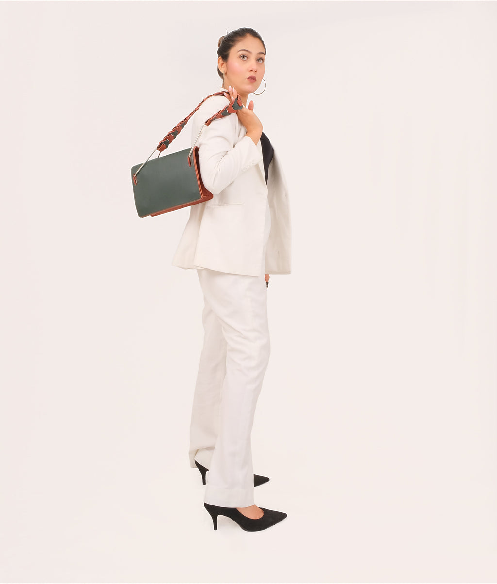 Z.B - Army green loop strap shoulder bag