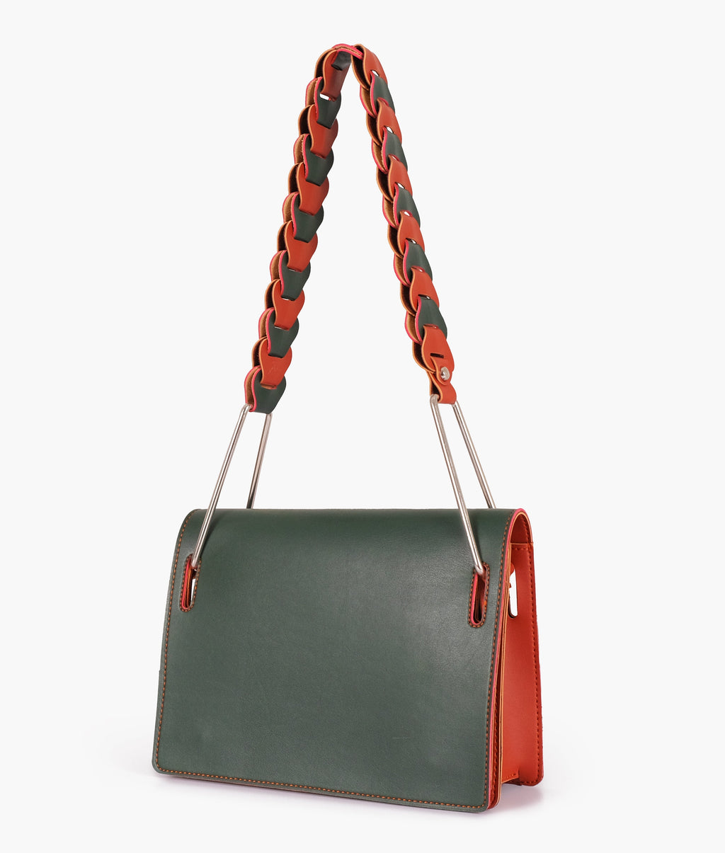 Z.B - Army green loop strap shoulder bag