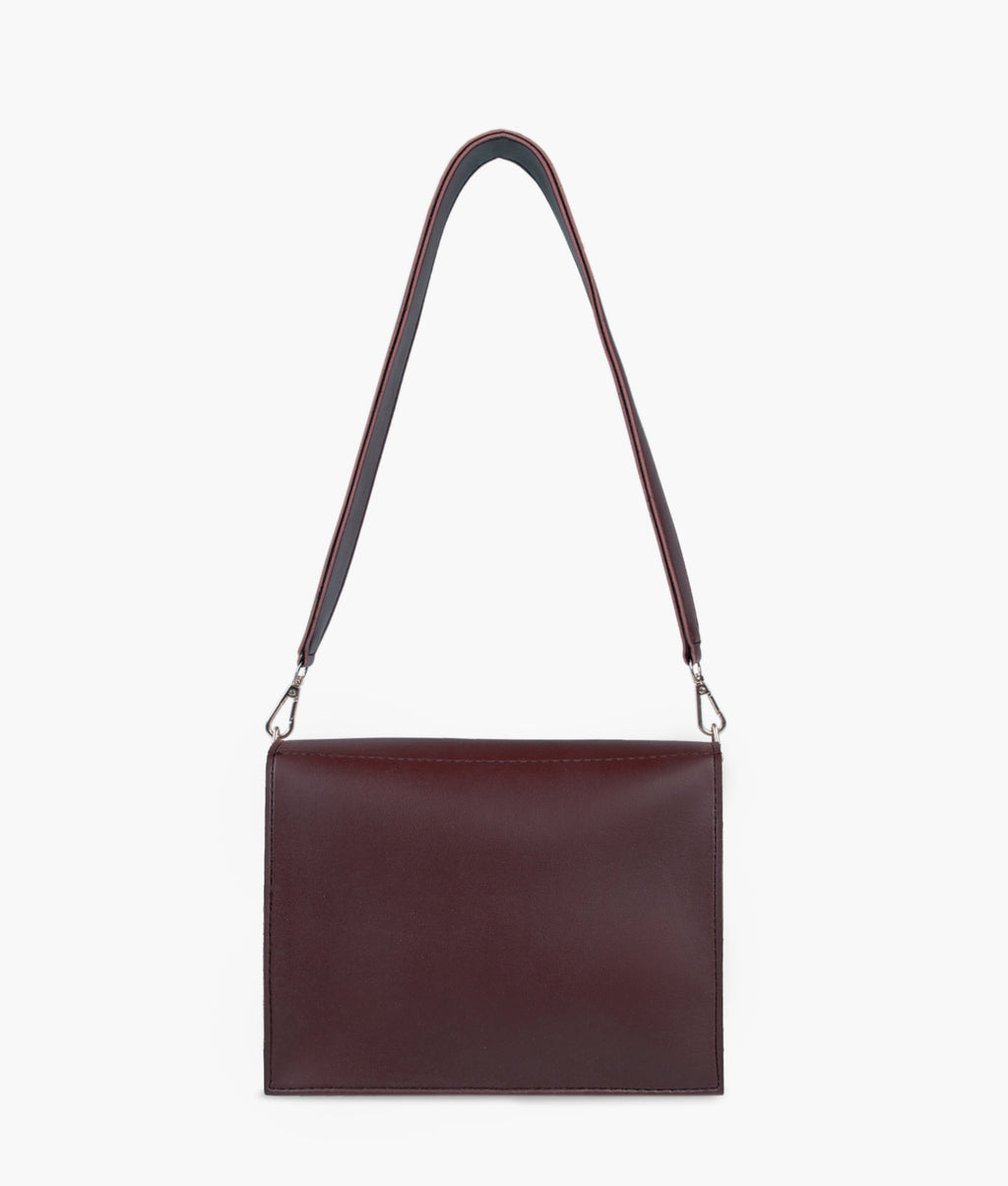 Z.B - Burgundy mini cross-body bag