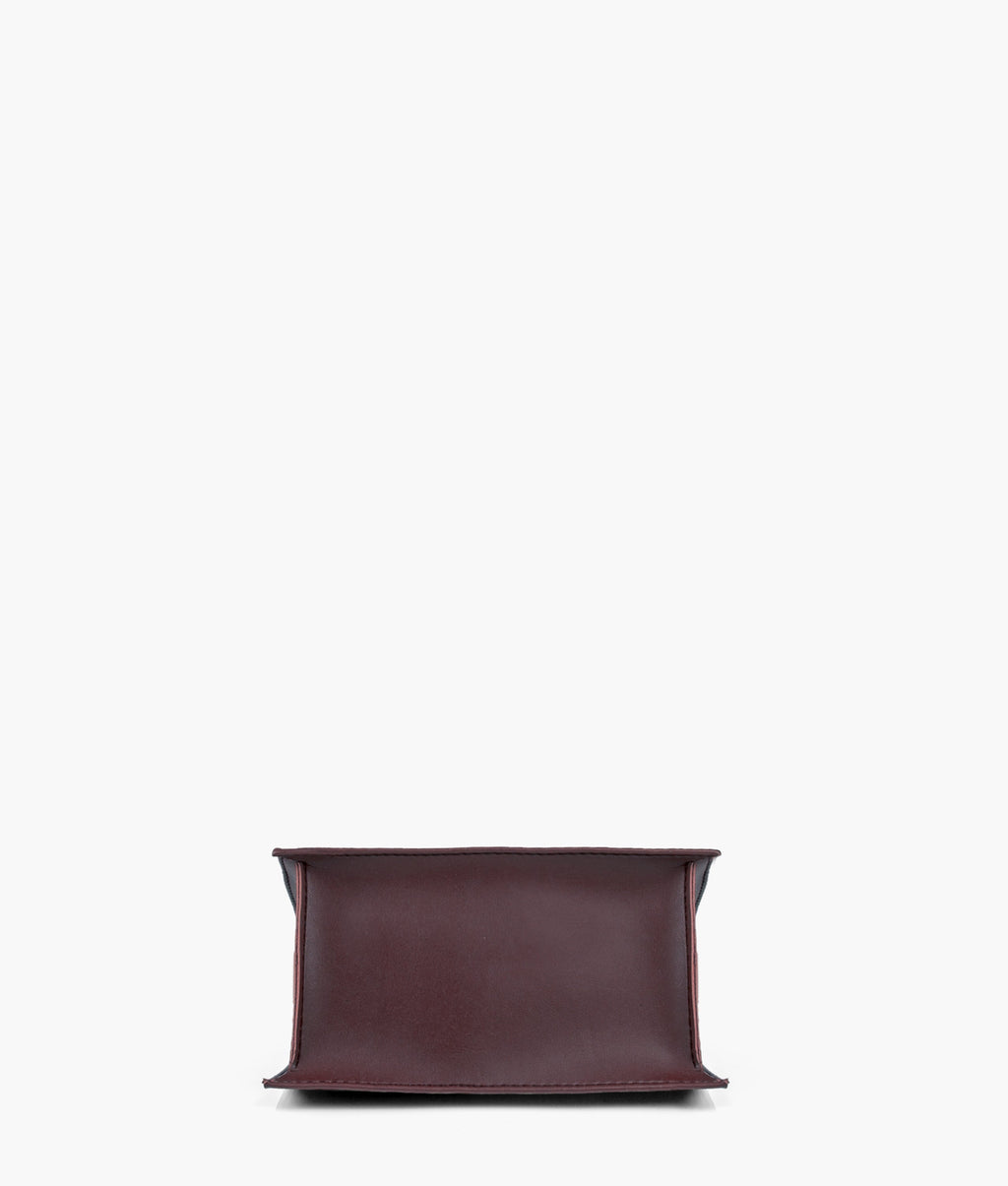 Z.B - Burgundy mini cross-body bag