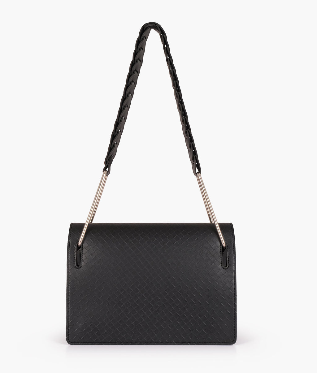 Z.B - Black loop strap shoulder bag