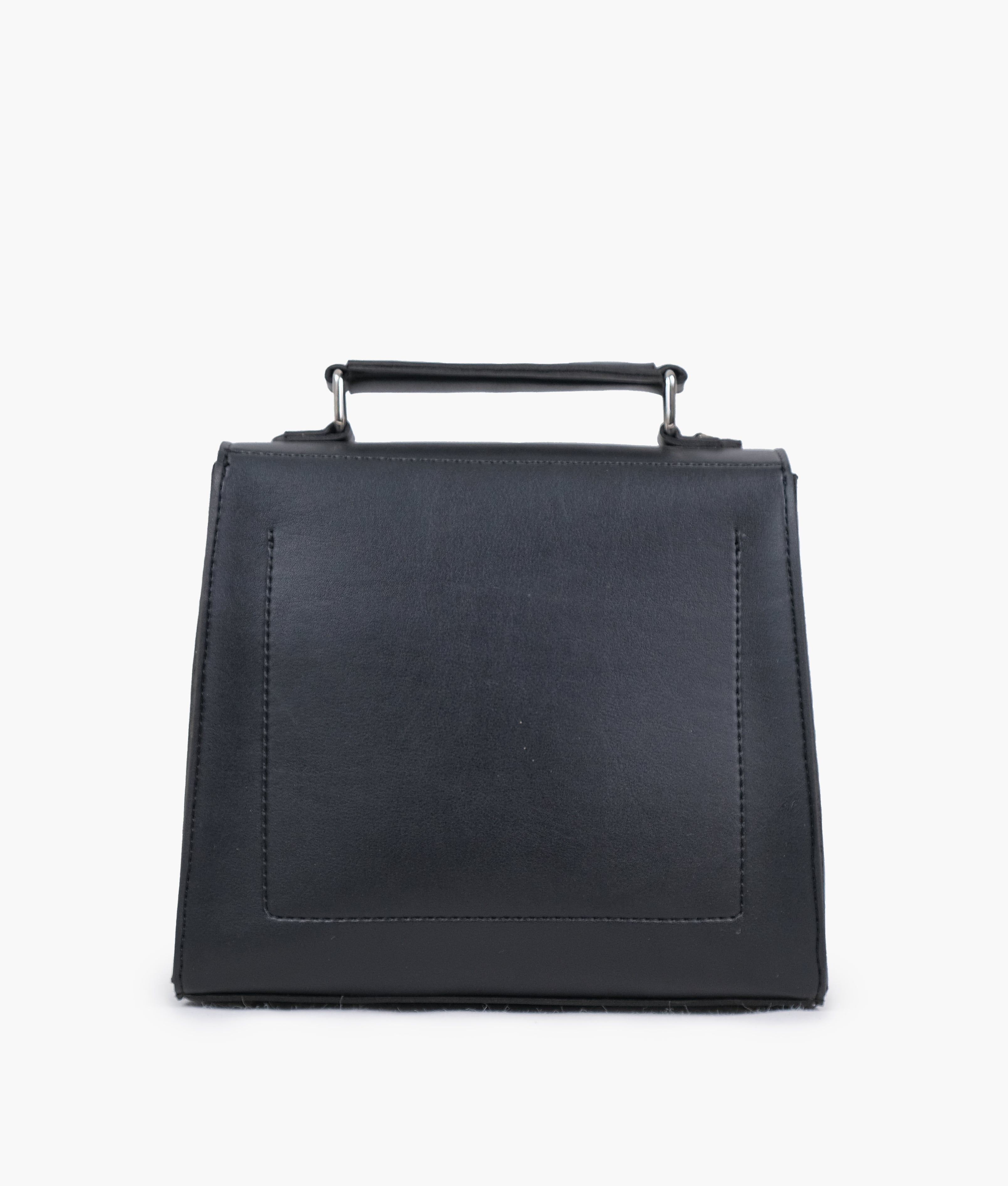 Z.B - Black push-lock messenger bag
