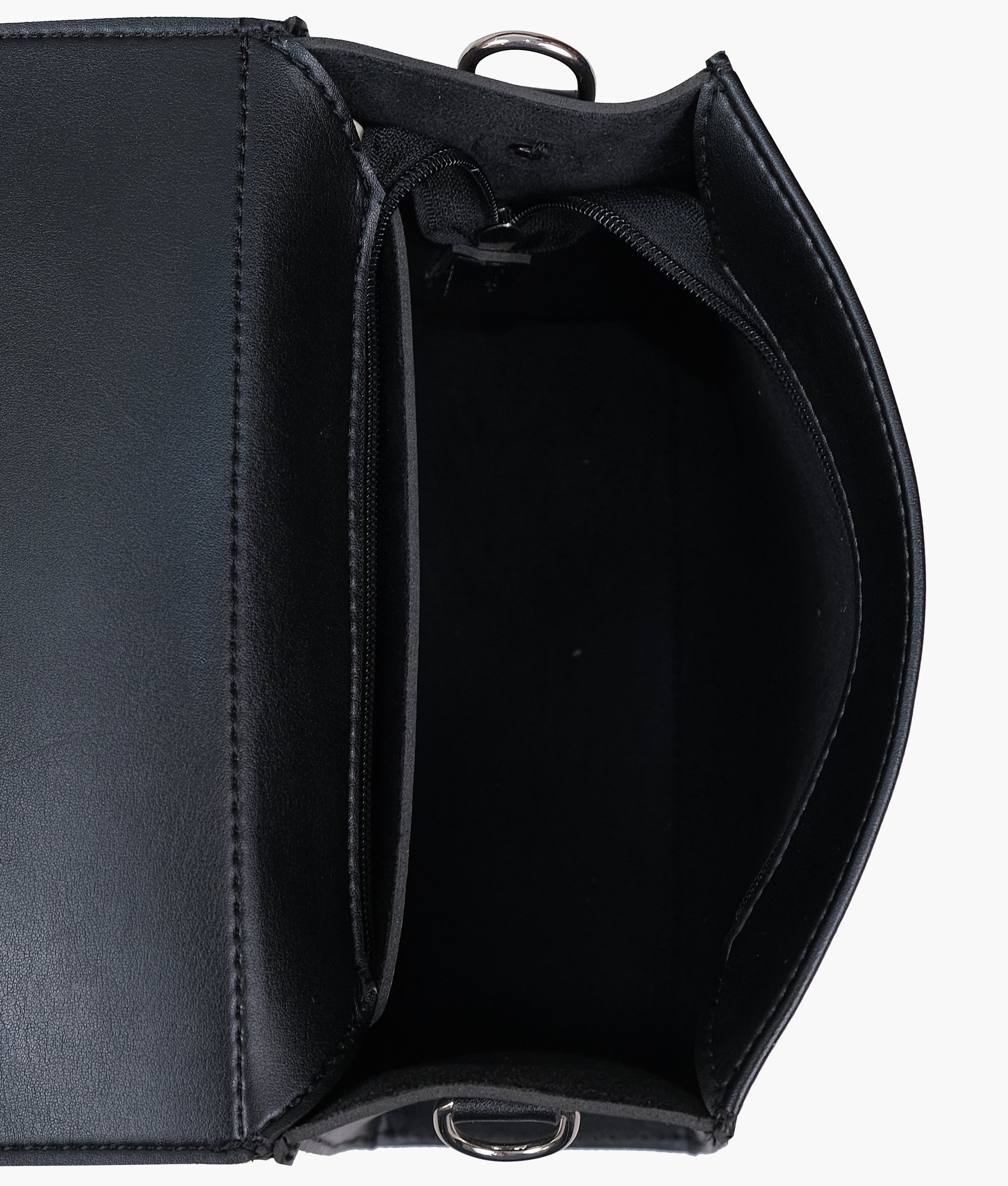 Z.B - Black push-lock messenger bag