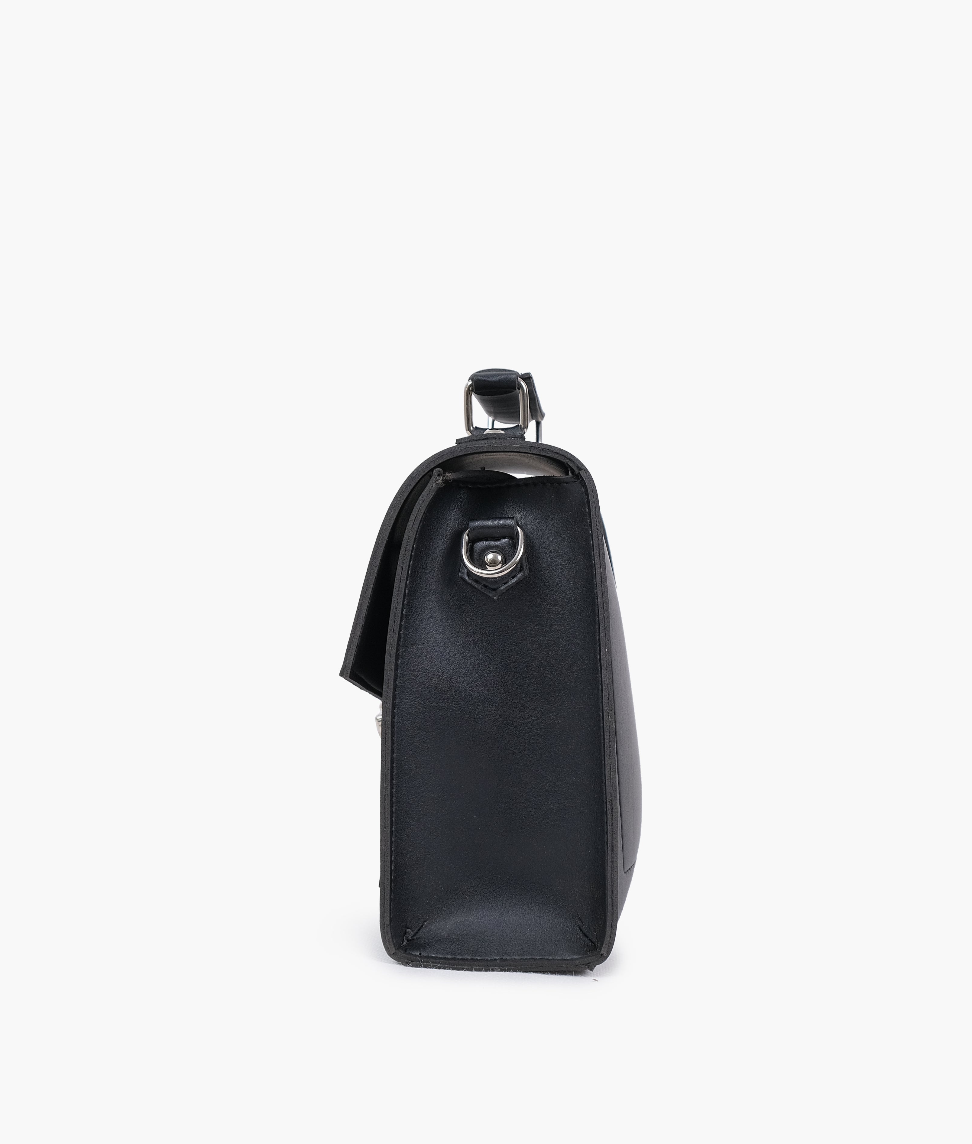Z.B - Black push-lock messenger bag