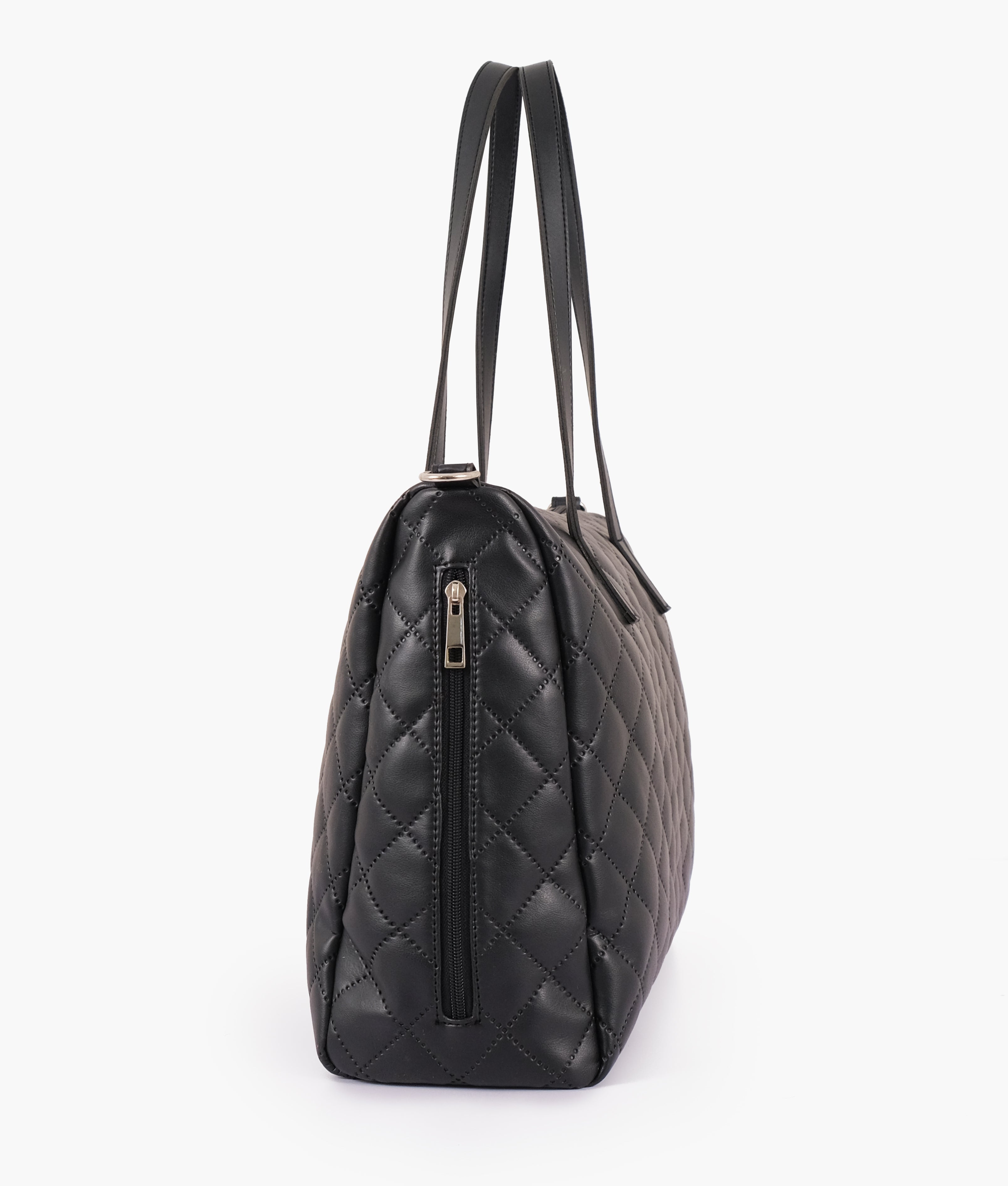 Z.B - Black quilted carryall tote bag
