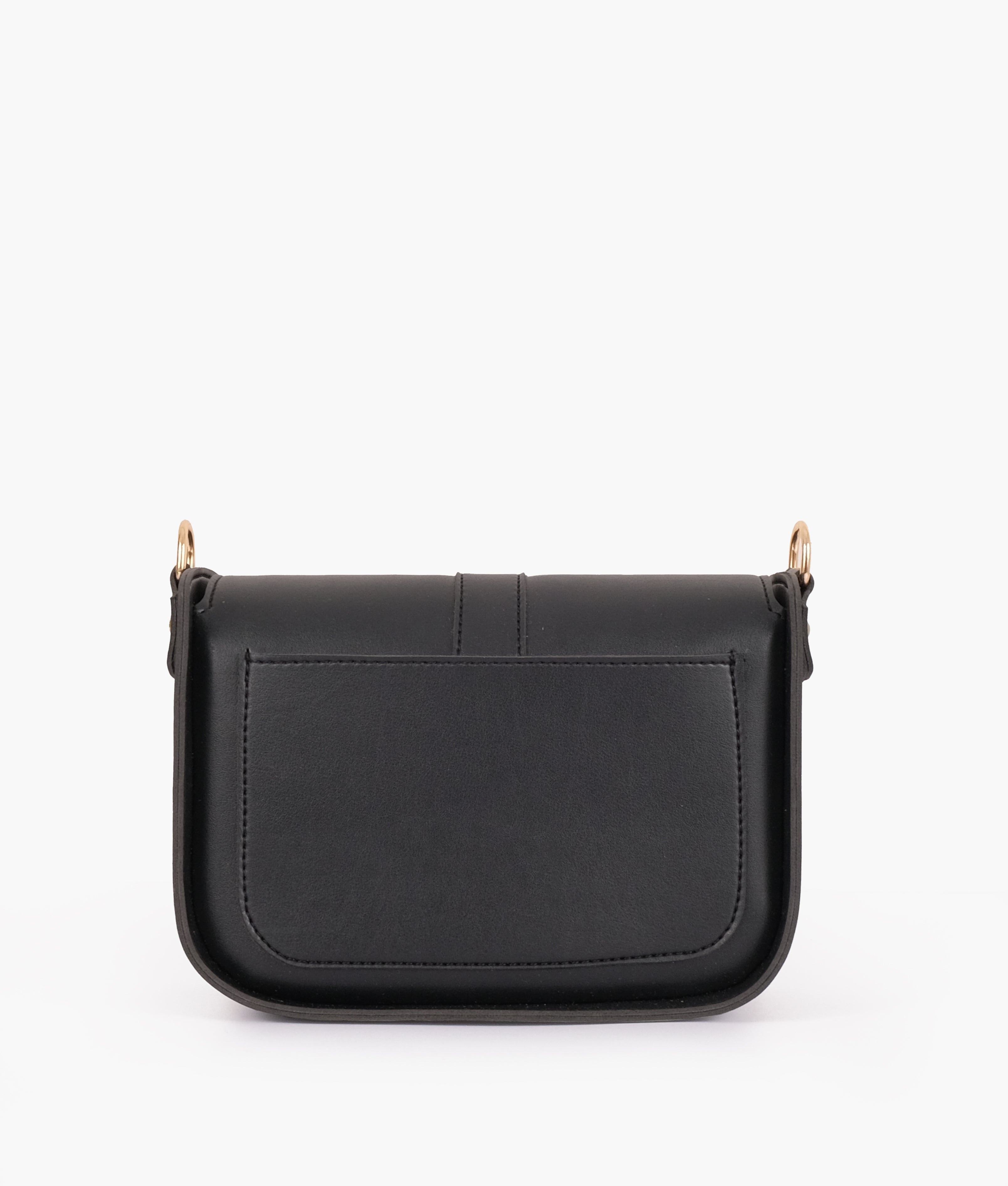 Z.B - Black saddle buckle bag