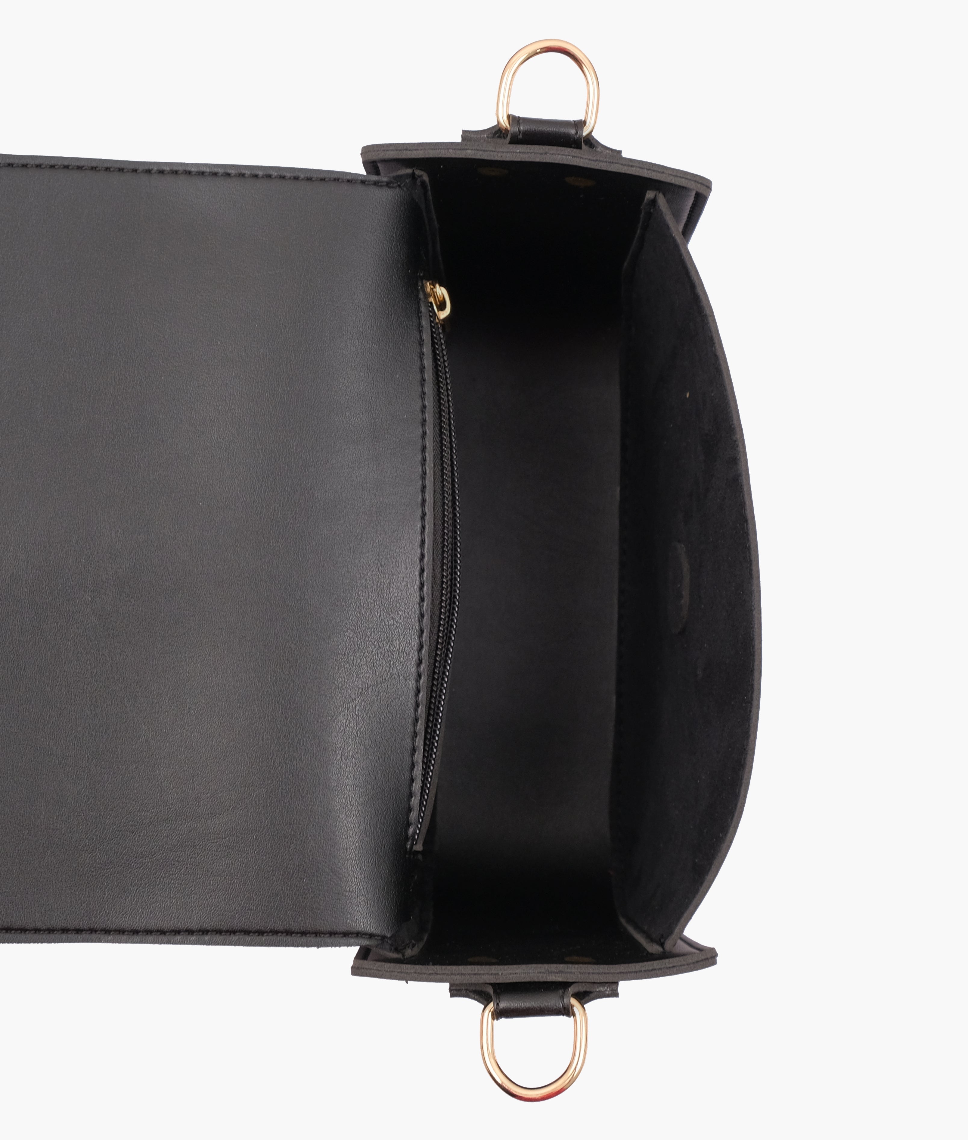 Z.B - Black saddle buckle bag