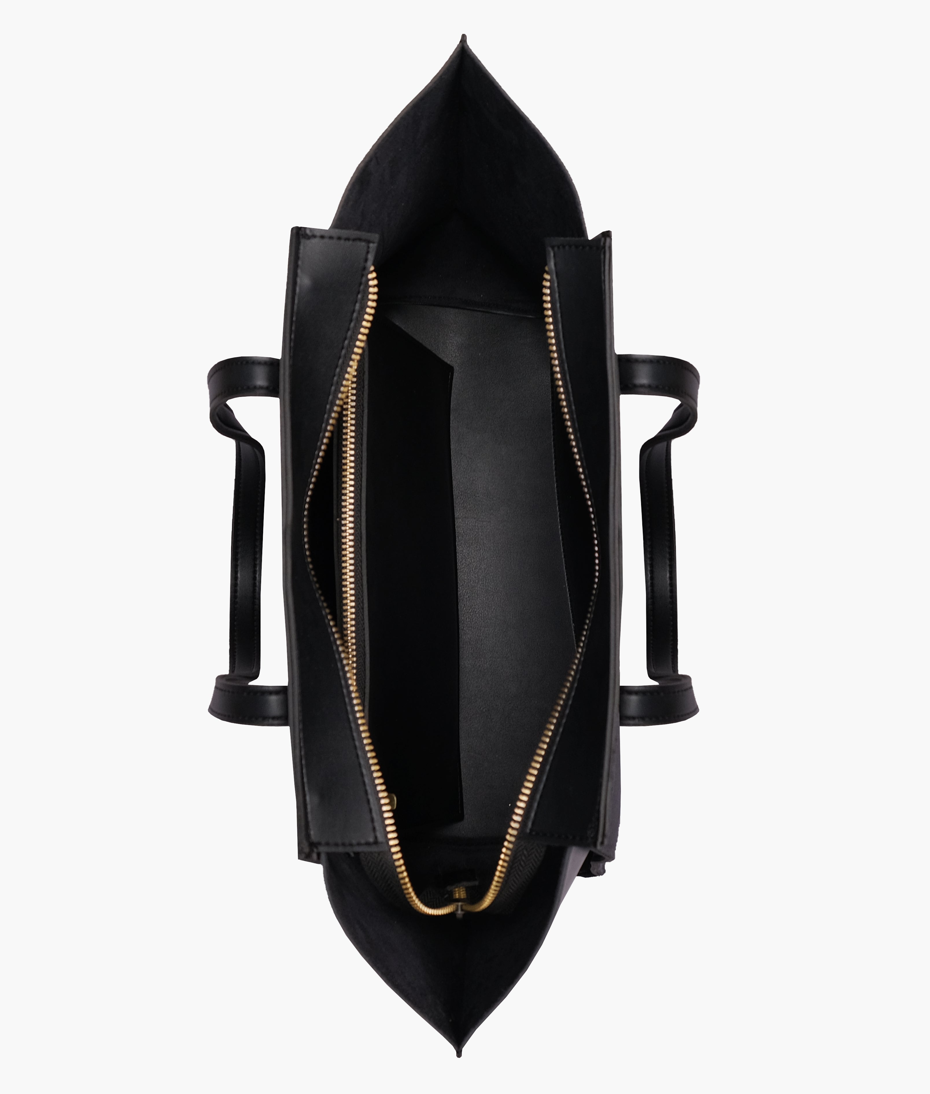 Z.B - Black suede classic tote bag