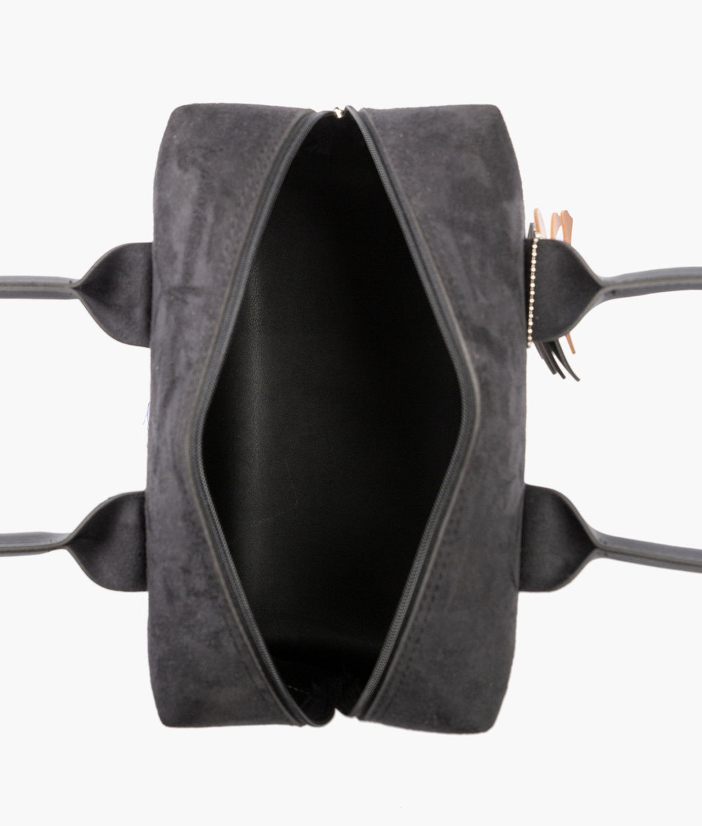 Z.B - Black suede mini bowling bag