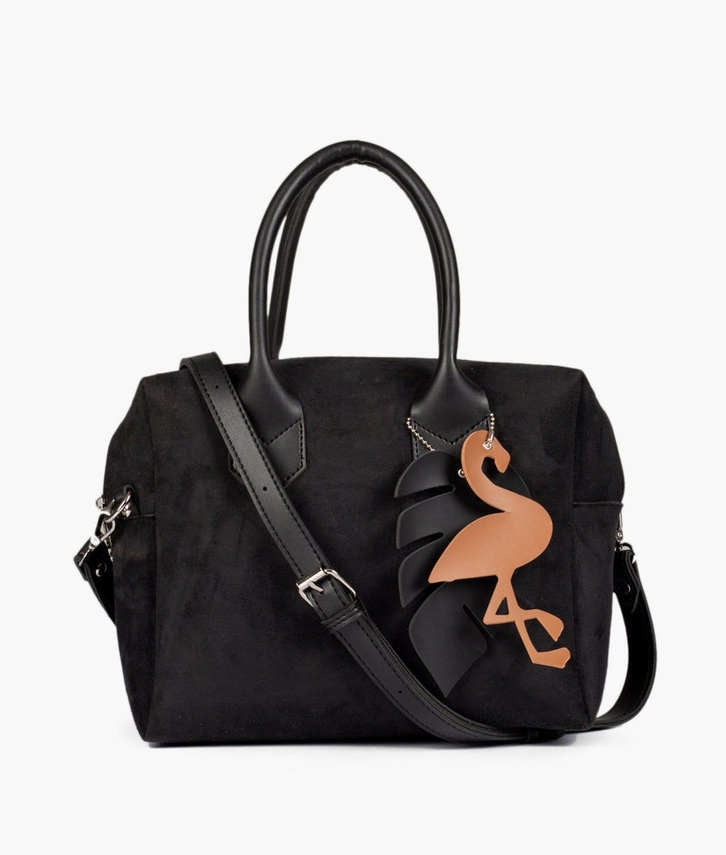 Z.B - Black suede mini bowling bag