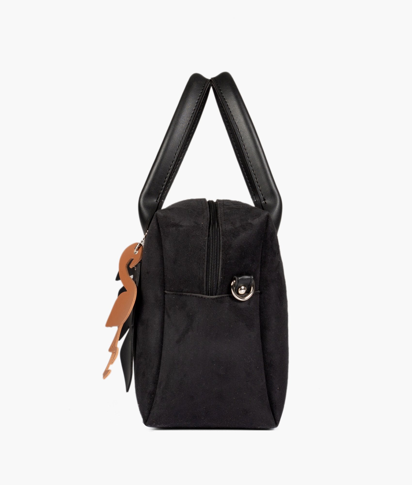 Z.B - Black suede mini bowling bag