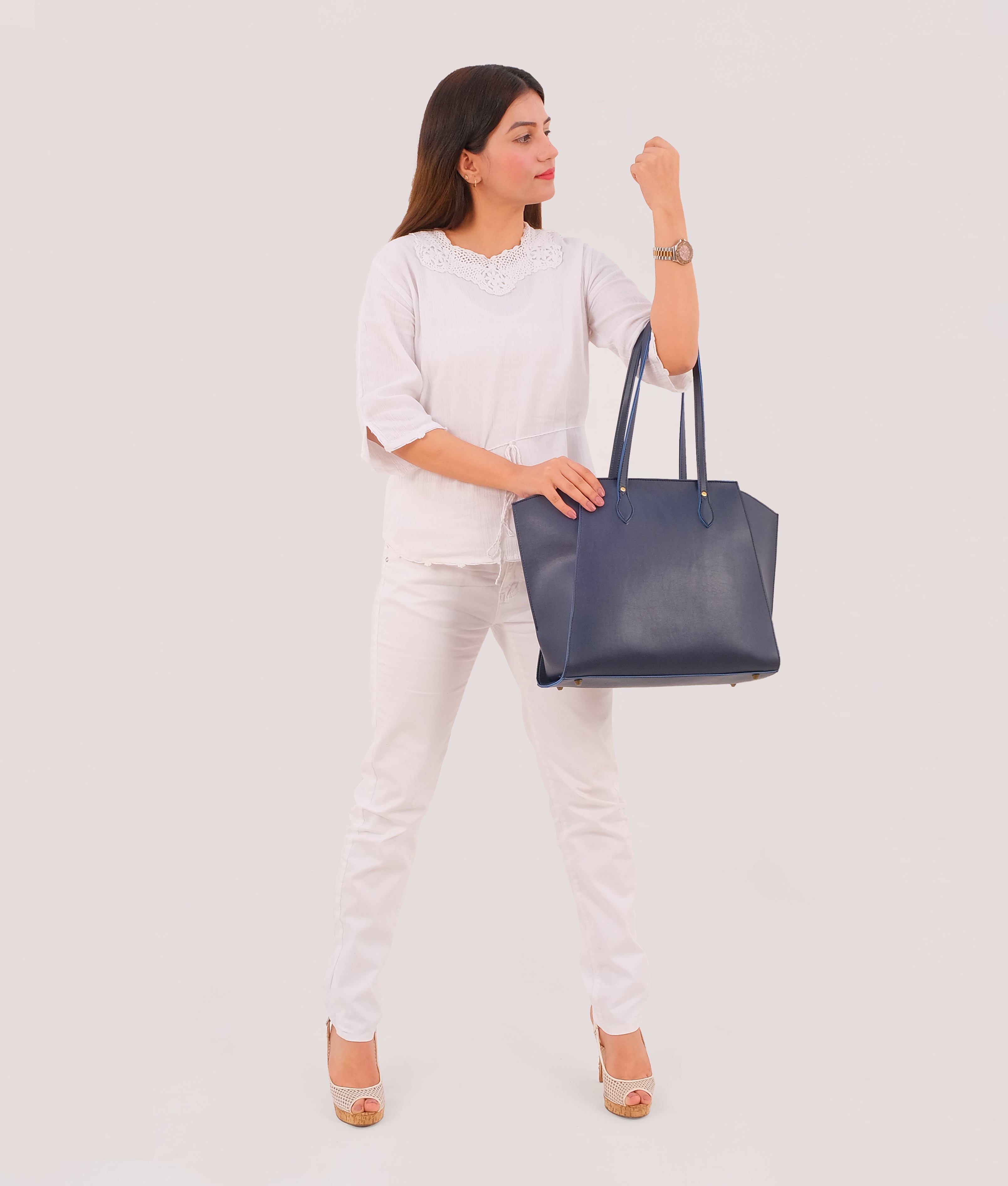 Z.B - Blue classic tote bag