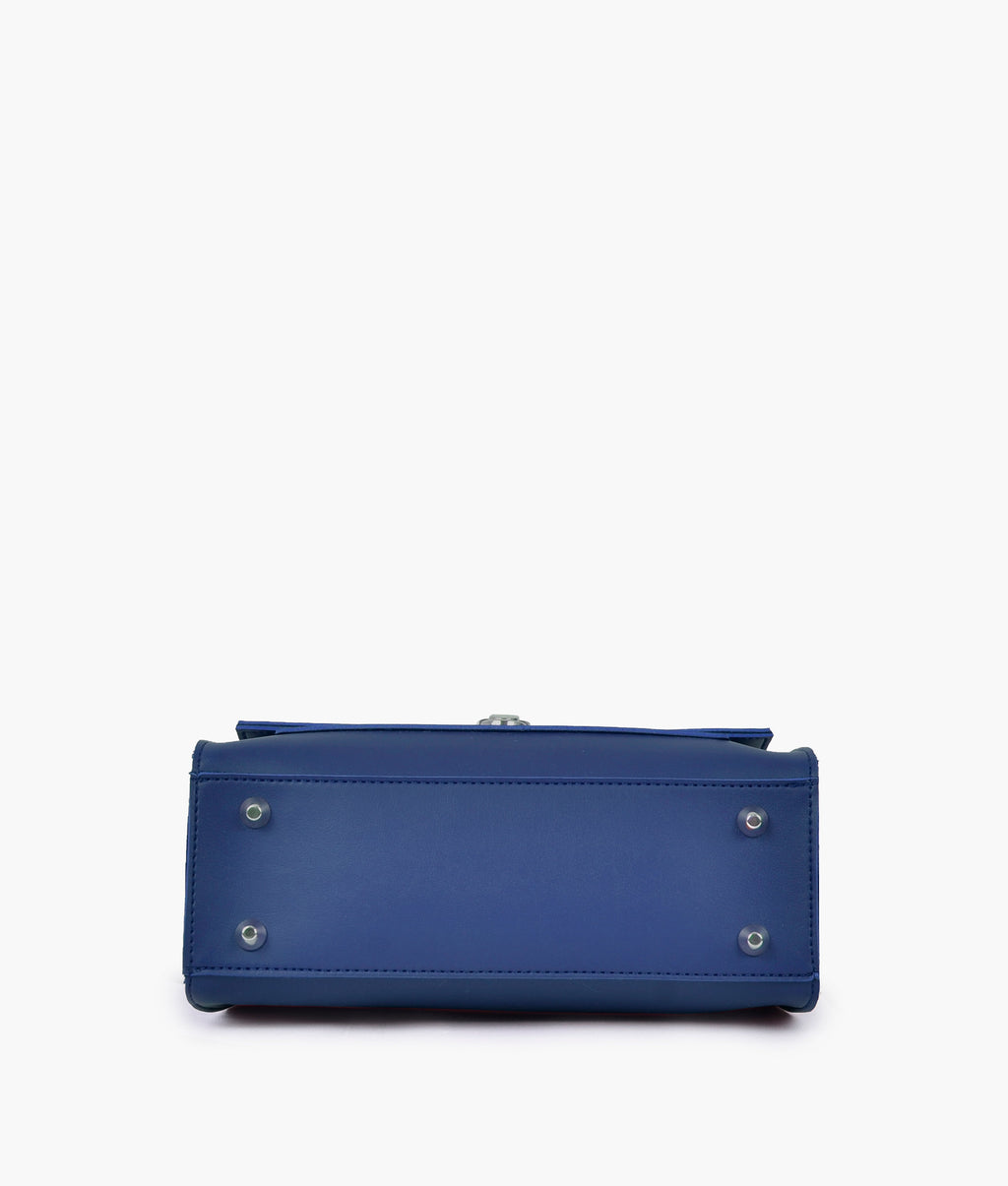 Z.B - Blue push-lock messenger bag