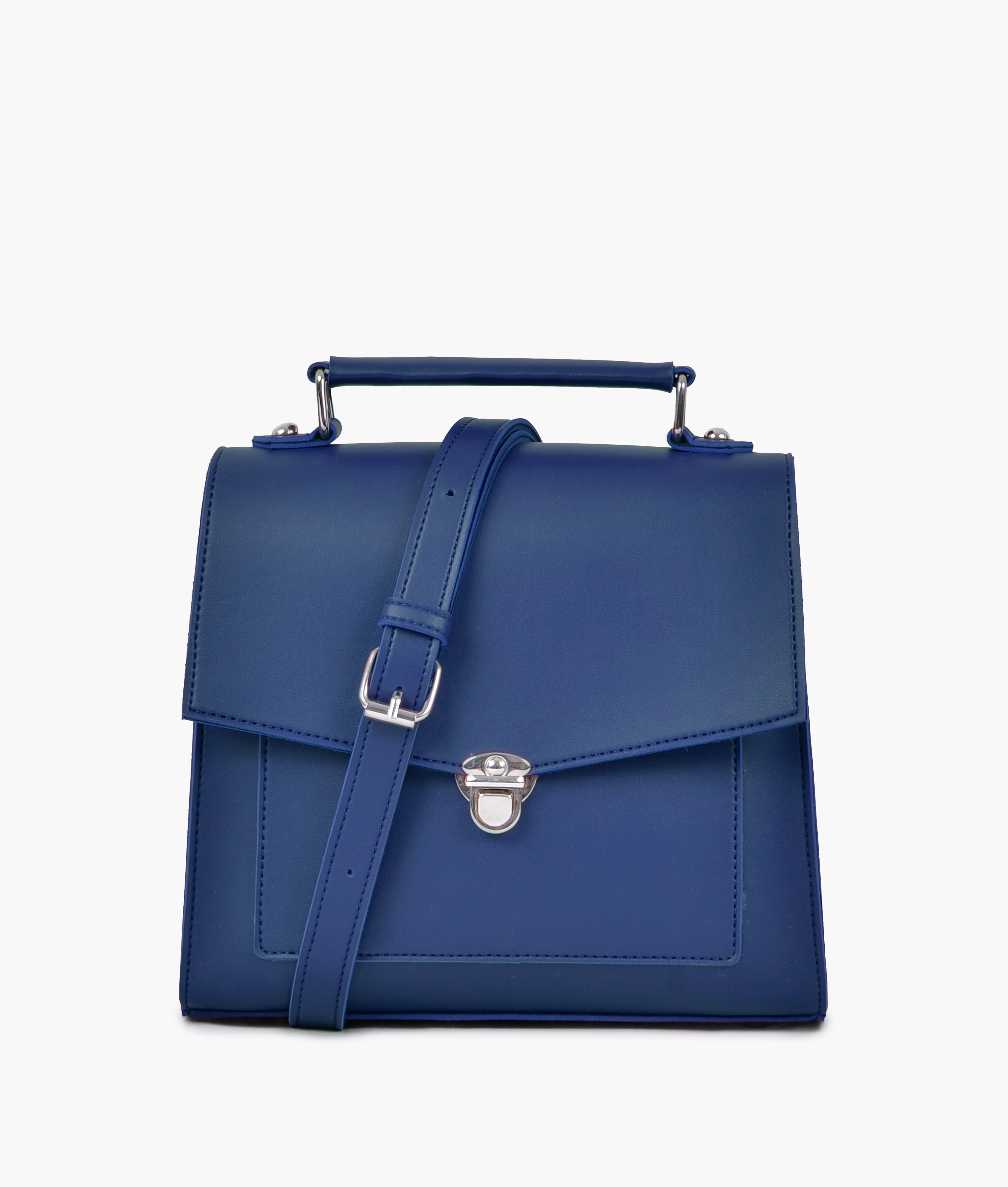 Z.B - Blue push-lock messenger bag