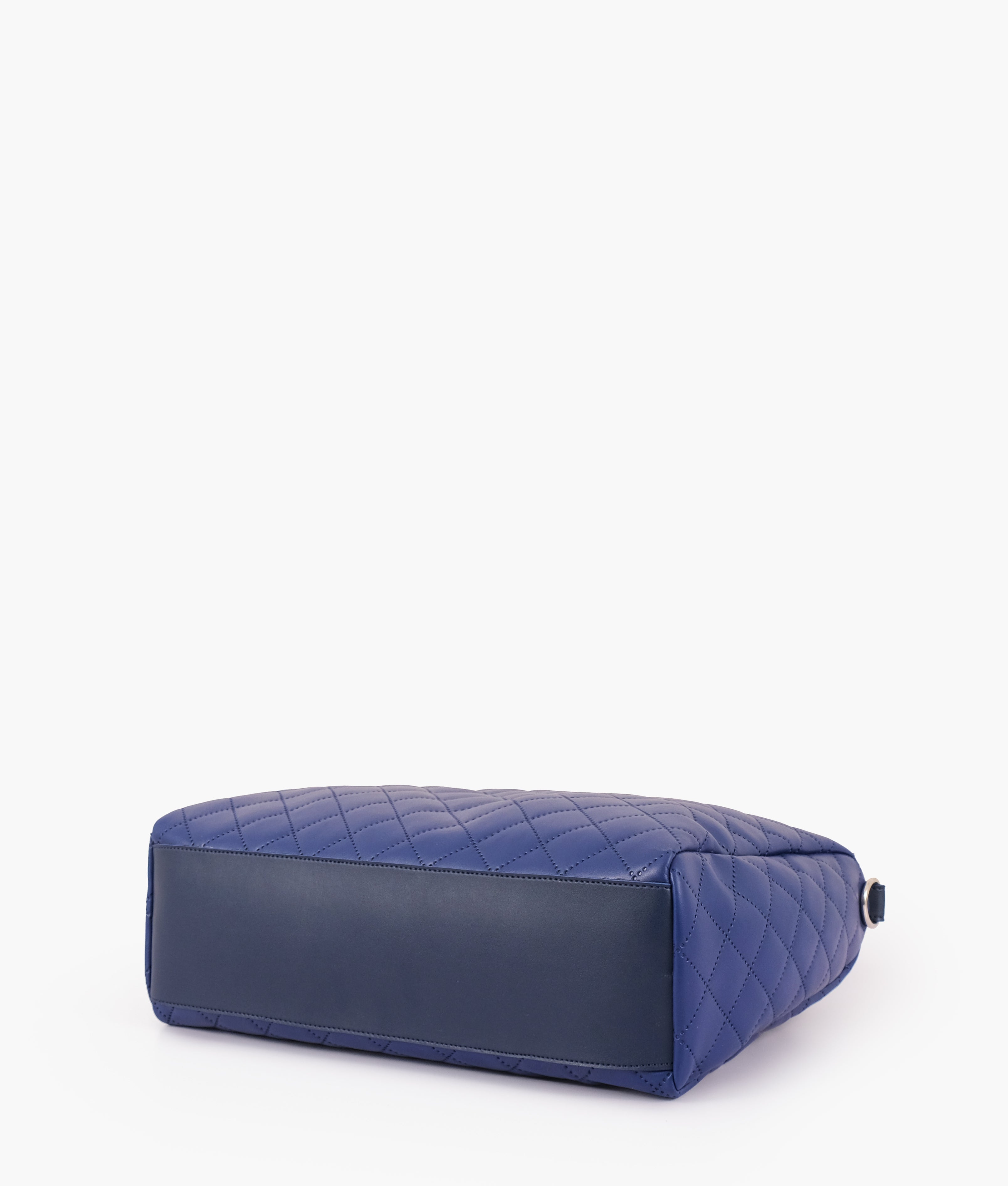 Z.B - Blue quilted carryall tote bag
