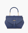 Z.B - Blue top-handle hexagon bag