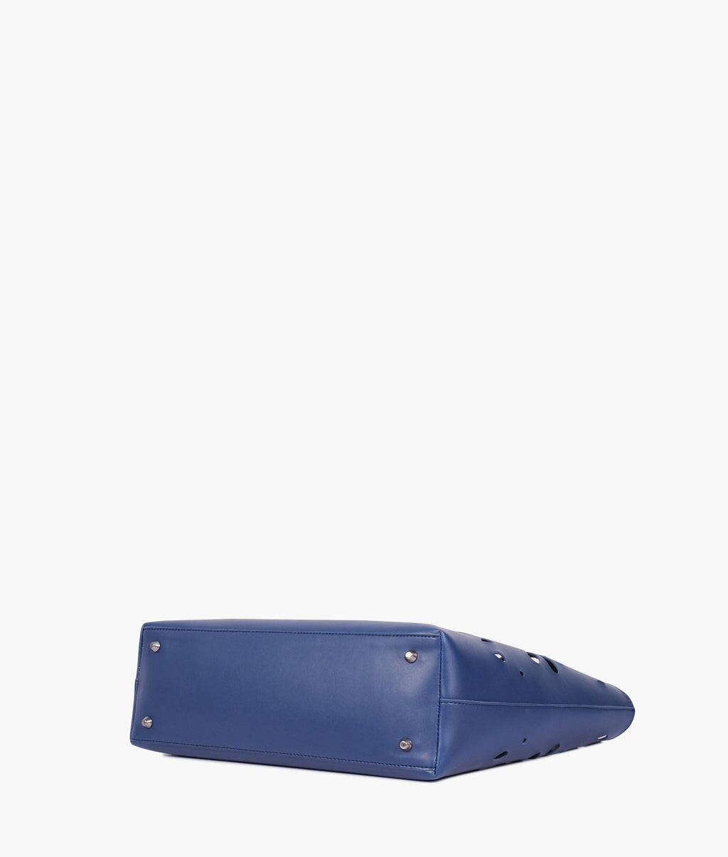Z.B - Blue two-piece floral tote