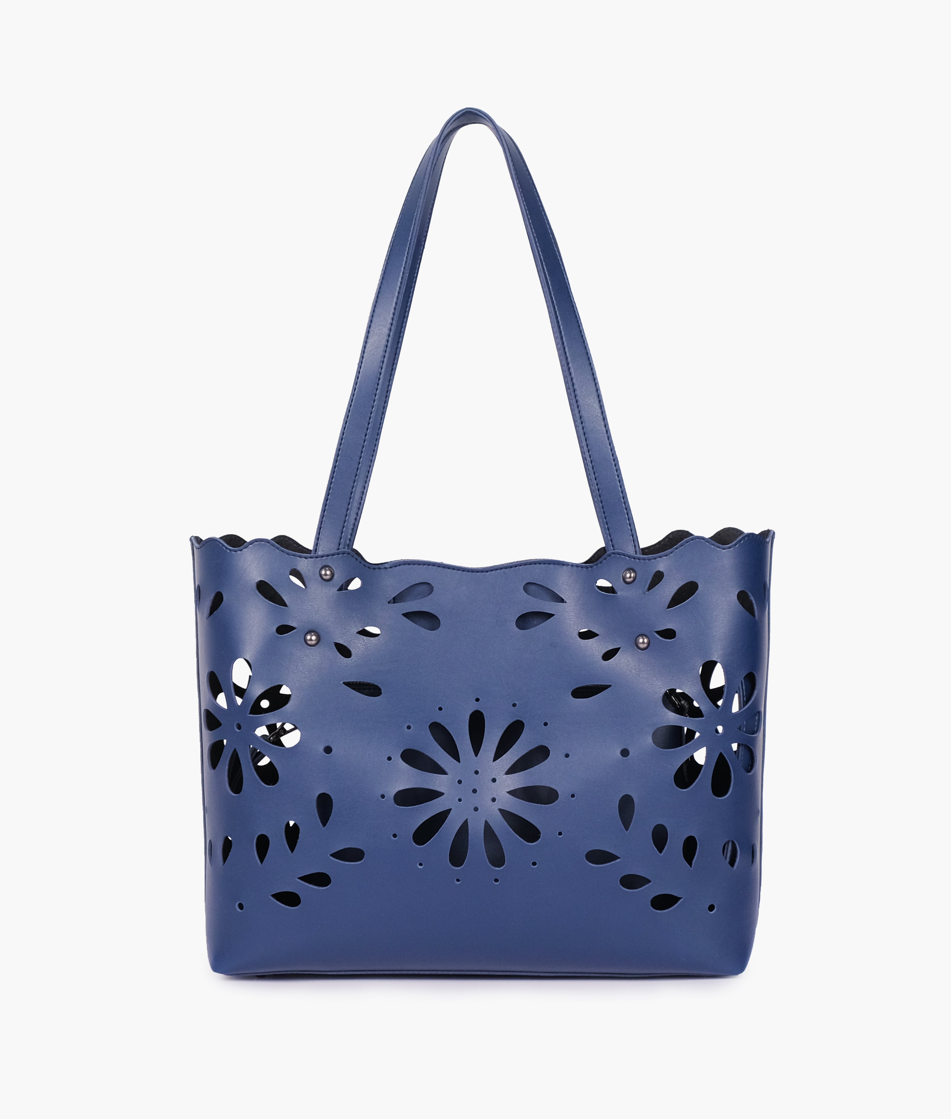 Z.B - Blue two-piece floral tote