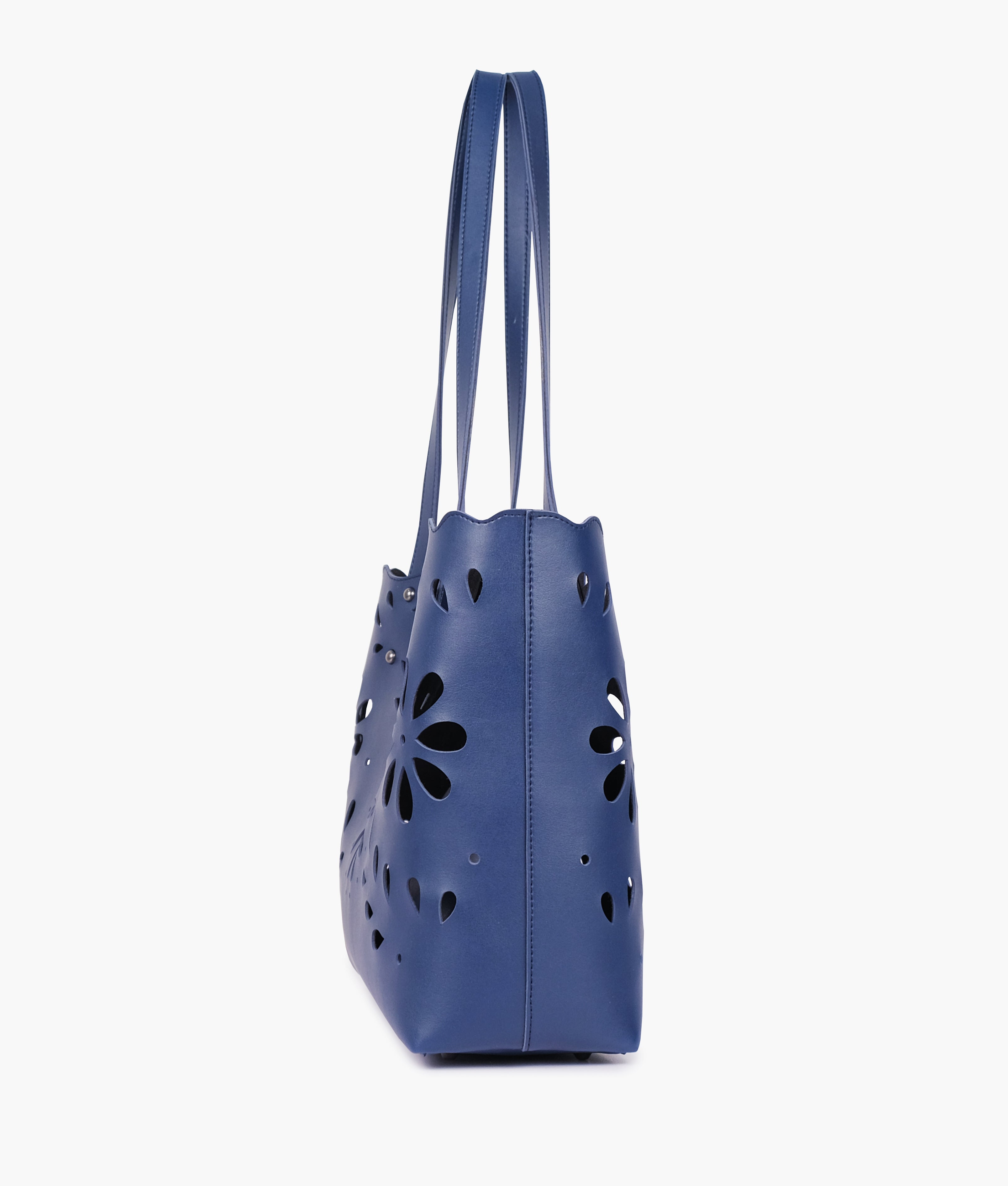 Z.B - Blue two-piece floral tote