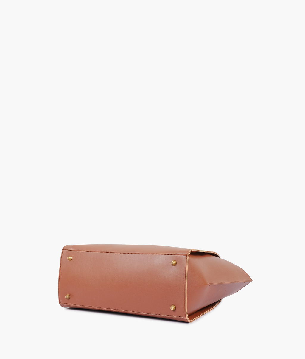 Z.B - Brown classic tote bag