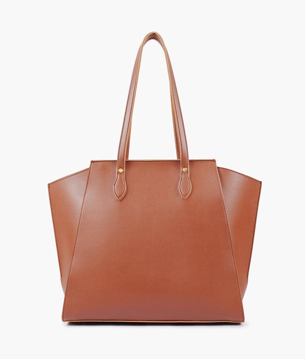 Z.B - Brown classic tote bag