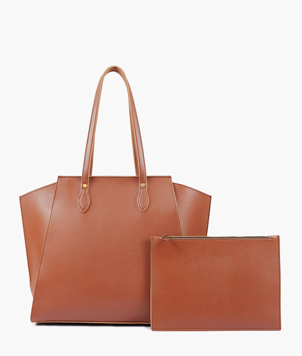 Z.B - Brown classic tote bag