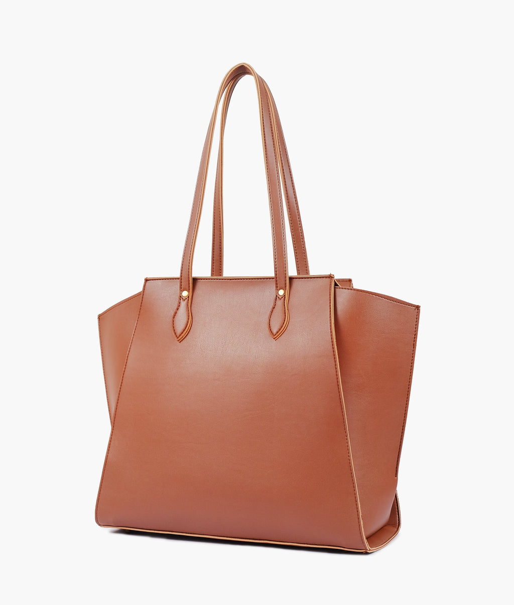 Z.B - Brown classic tote bag