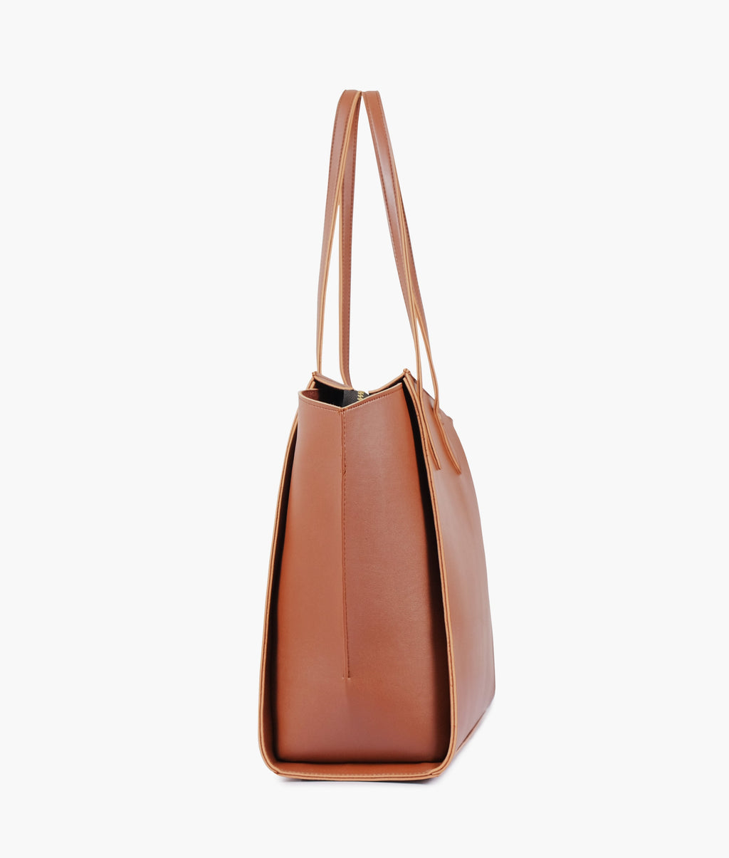 Z.B - Brown classic tote bag