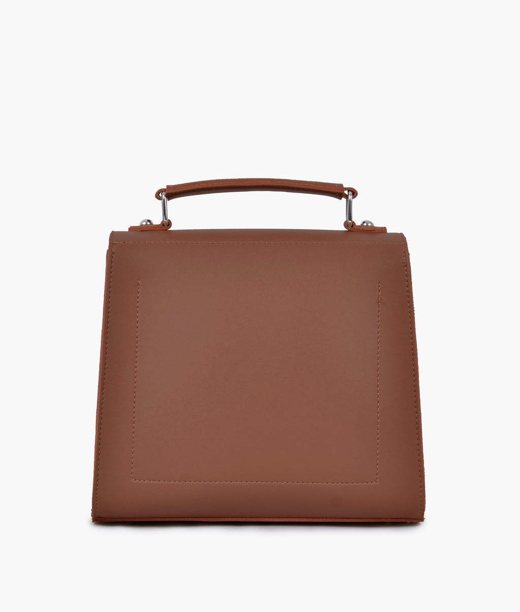 Z.B - Brown push-lock messenger bag