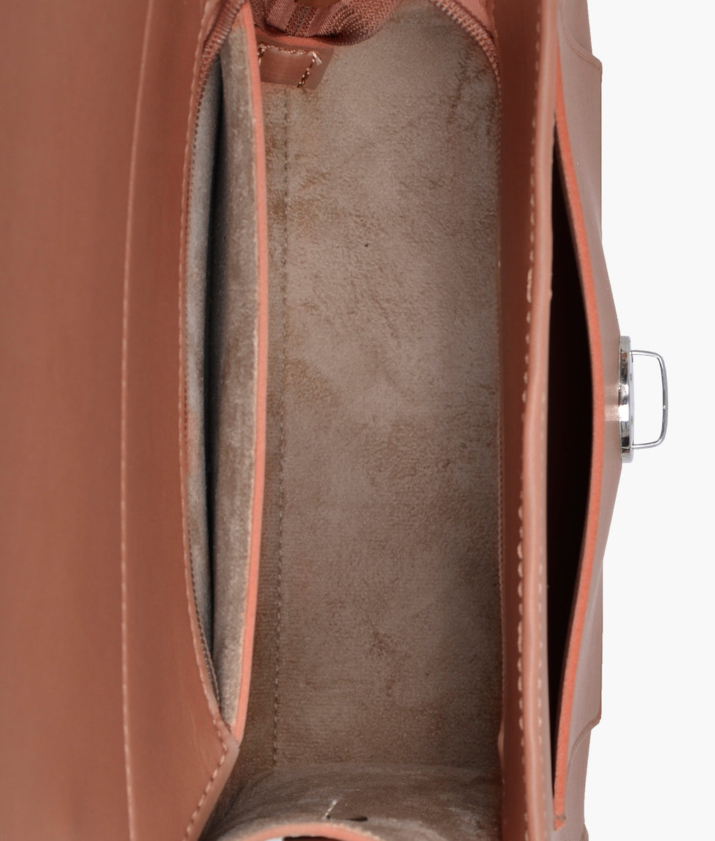 Z.B - Brown push-lock messenger bag