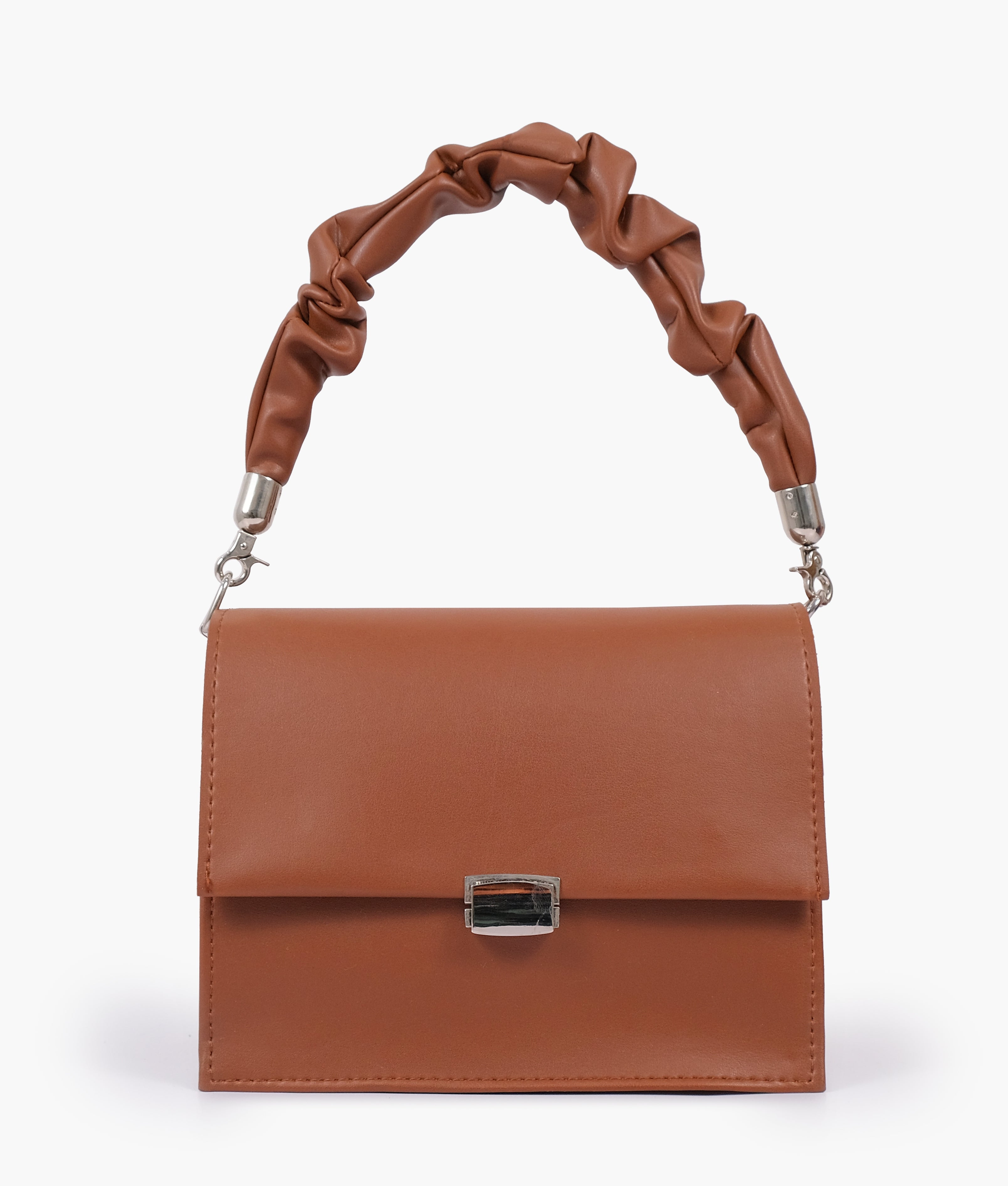 Z.B - Brown top-handle mini cross-body bag