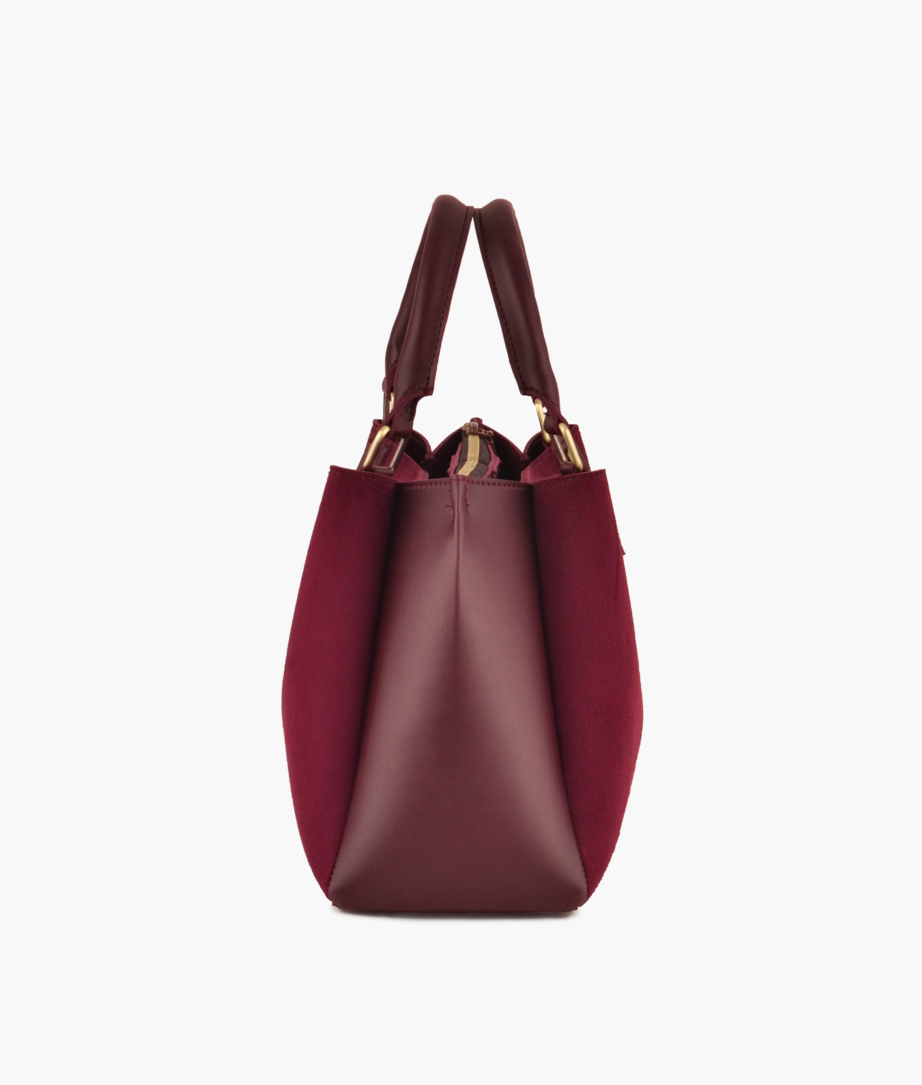 Z.B - Burgundy suede mini bag