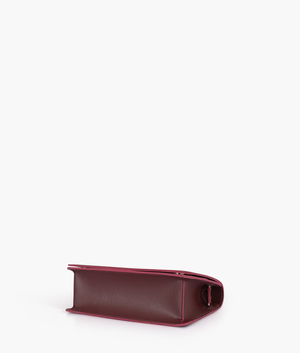 Z.B - Burgundy loop strap shoulder bag