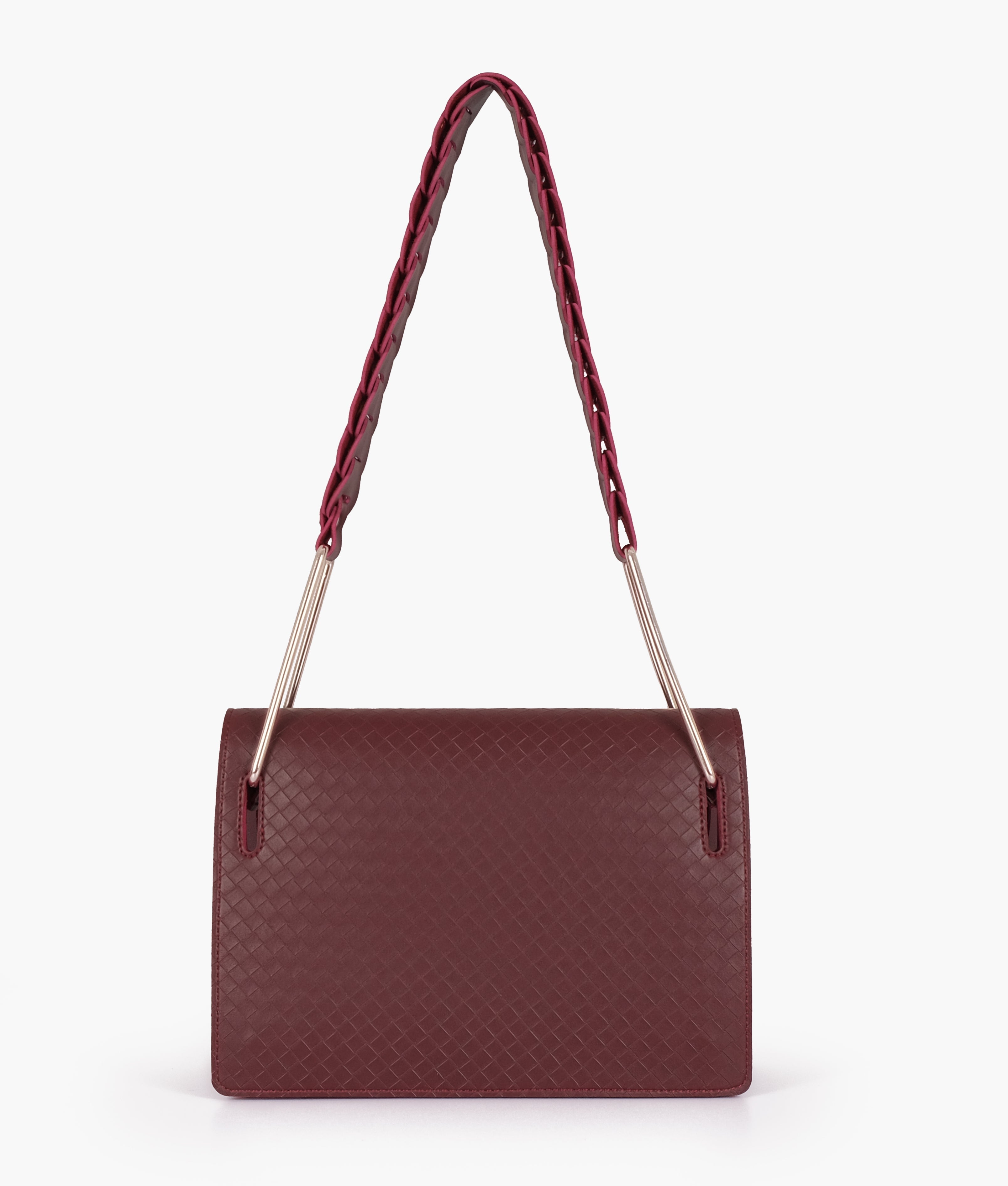 Z.B - Burgundy loop strap shoulder bag