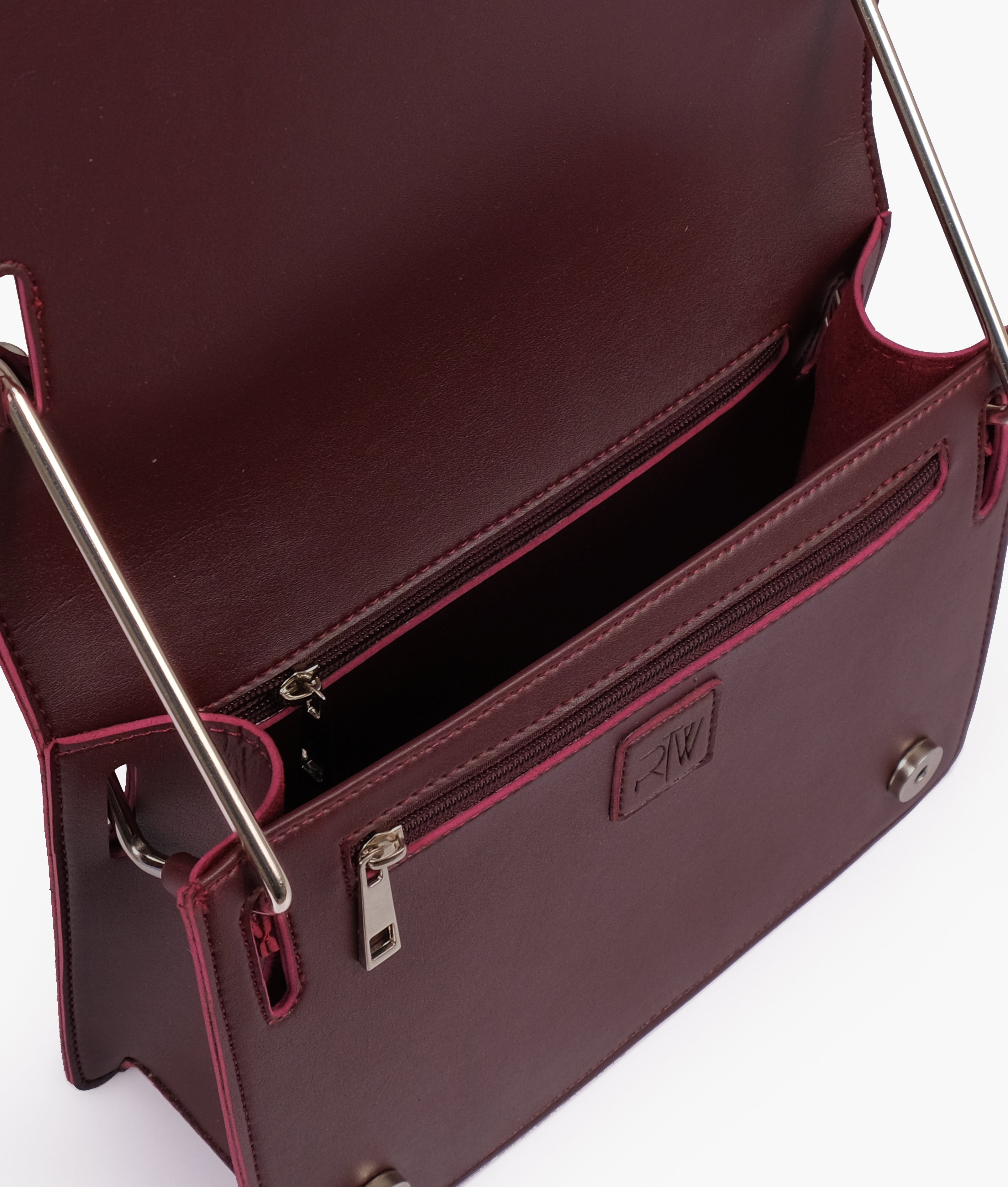 Z.B - Burgundy loop strap shoulder bag