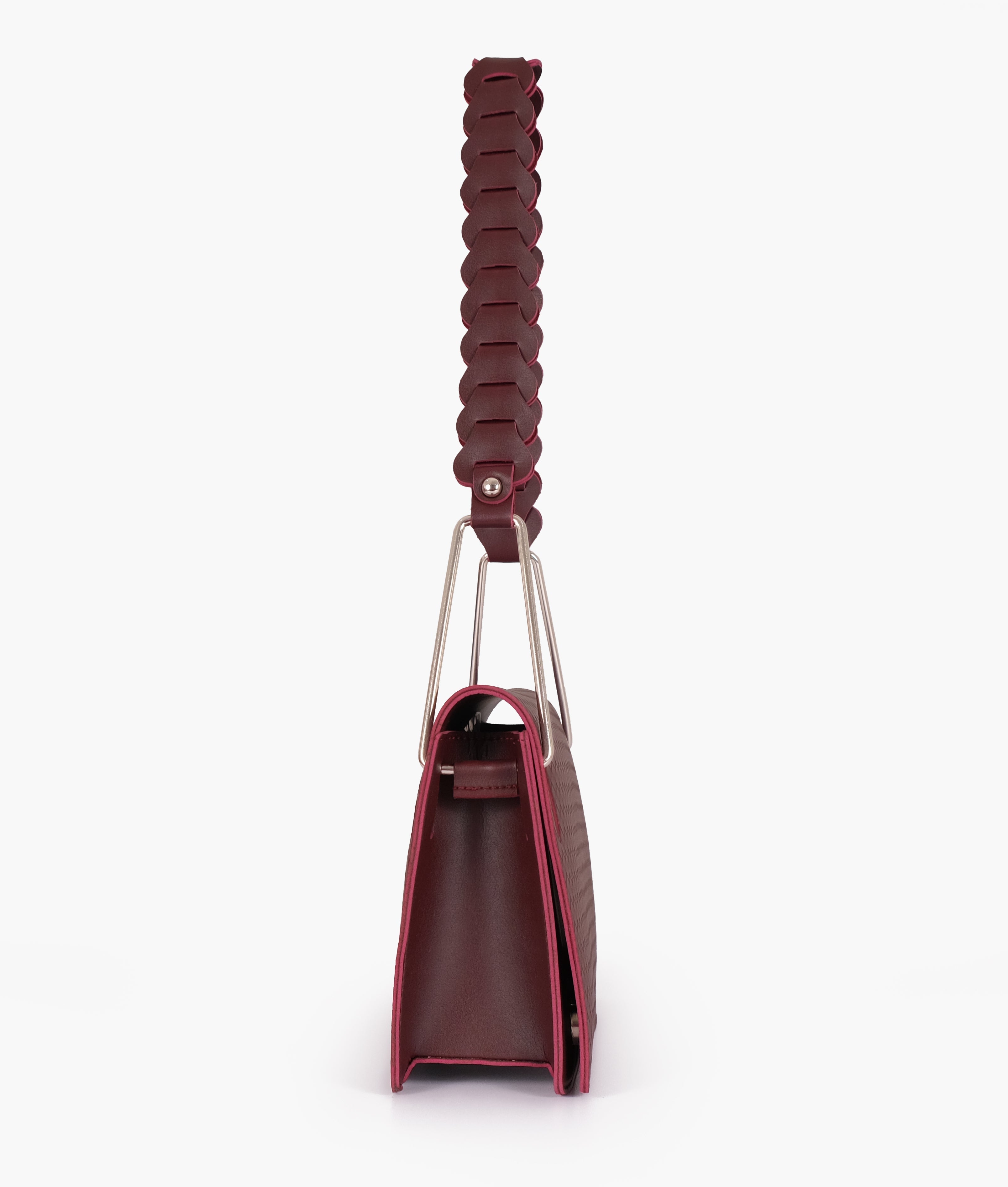 Z.B - Burgundy loop strap shoulder bag